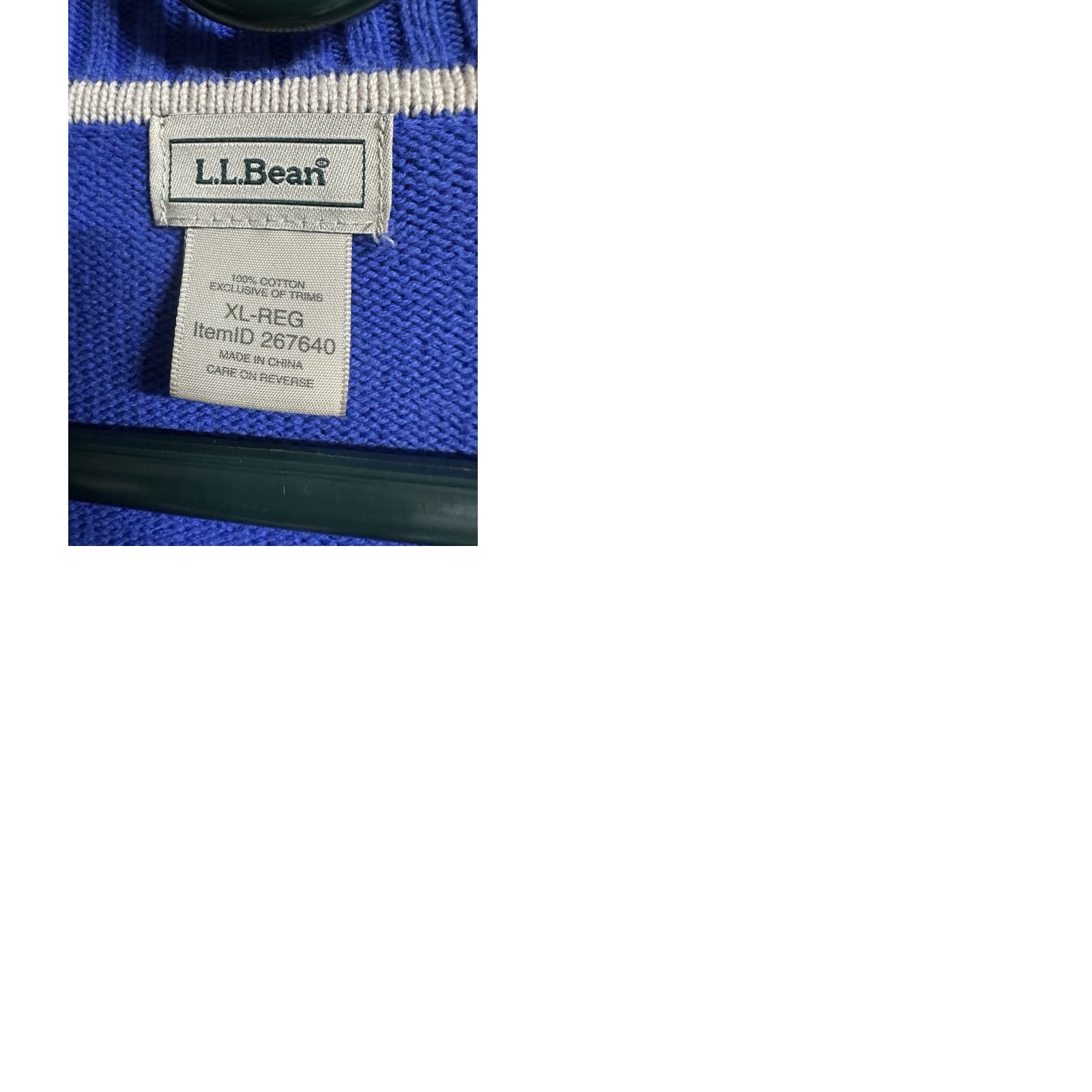 Vintage LL Bean Cardigan Women’s XL Regular Blue Tight Knit Collared Pullover Sweater Size XL / US 12-14 / IT 48-50 - 11 Thumbnail