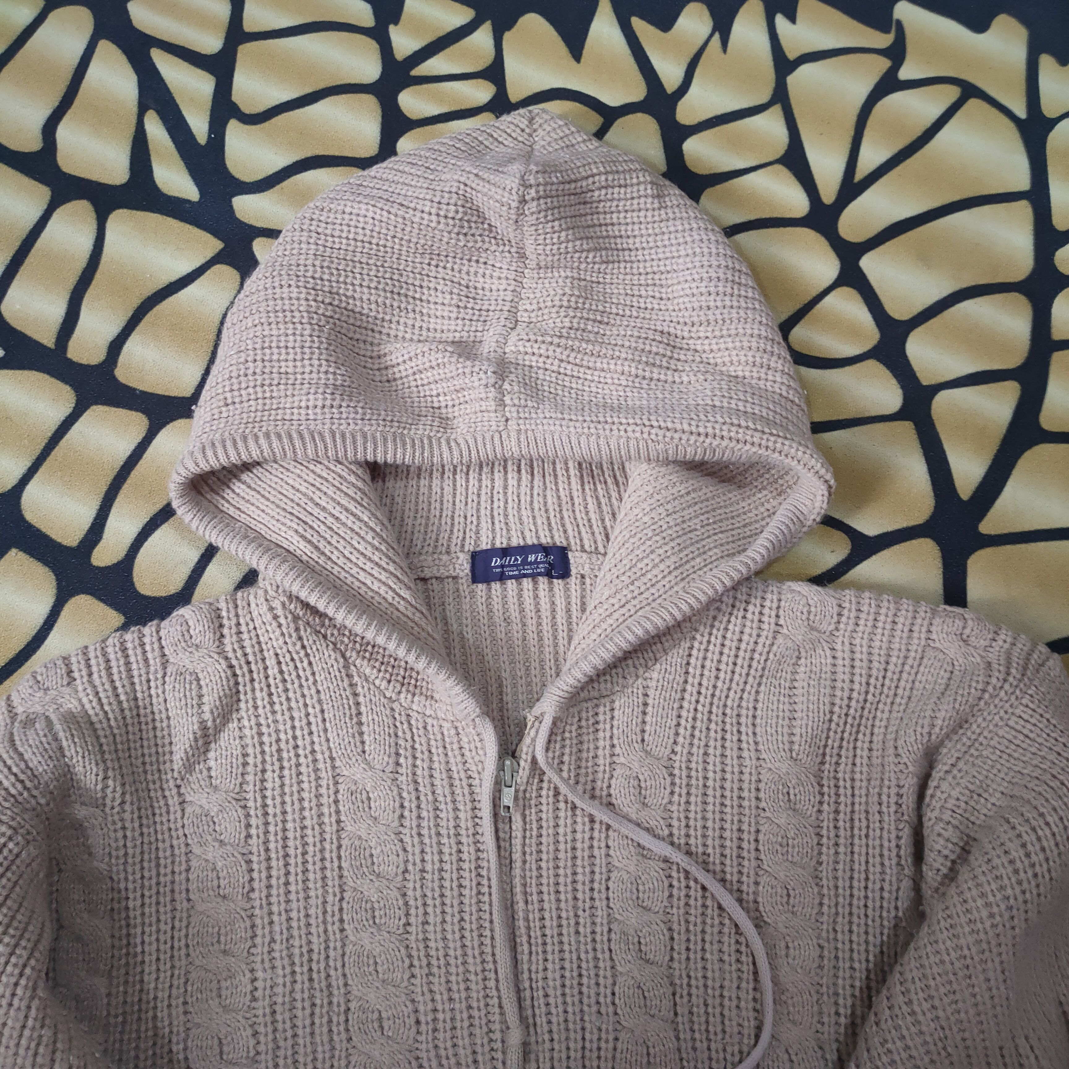 Japanese Brand Daily Wear Hoodies Brown Knitwear #148 Size US L / EU 52-54 / 3 - 10 Thumbnail
