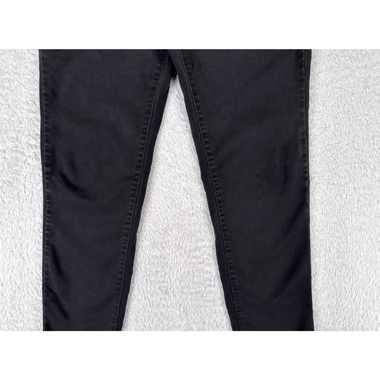 Vintage Wallflower Jeans Juniors 13 Black Denim Skinny Ultra Fit Zip 28x25 5-Pocket Distressed Cotton Blend Womens 90s? Size 34" / US 12 / IT 48 - 3 Thumbnail