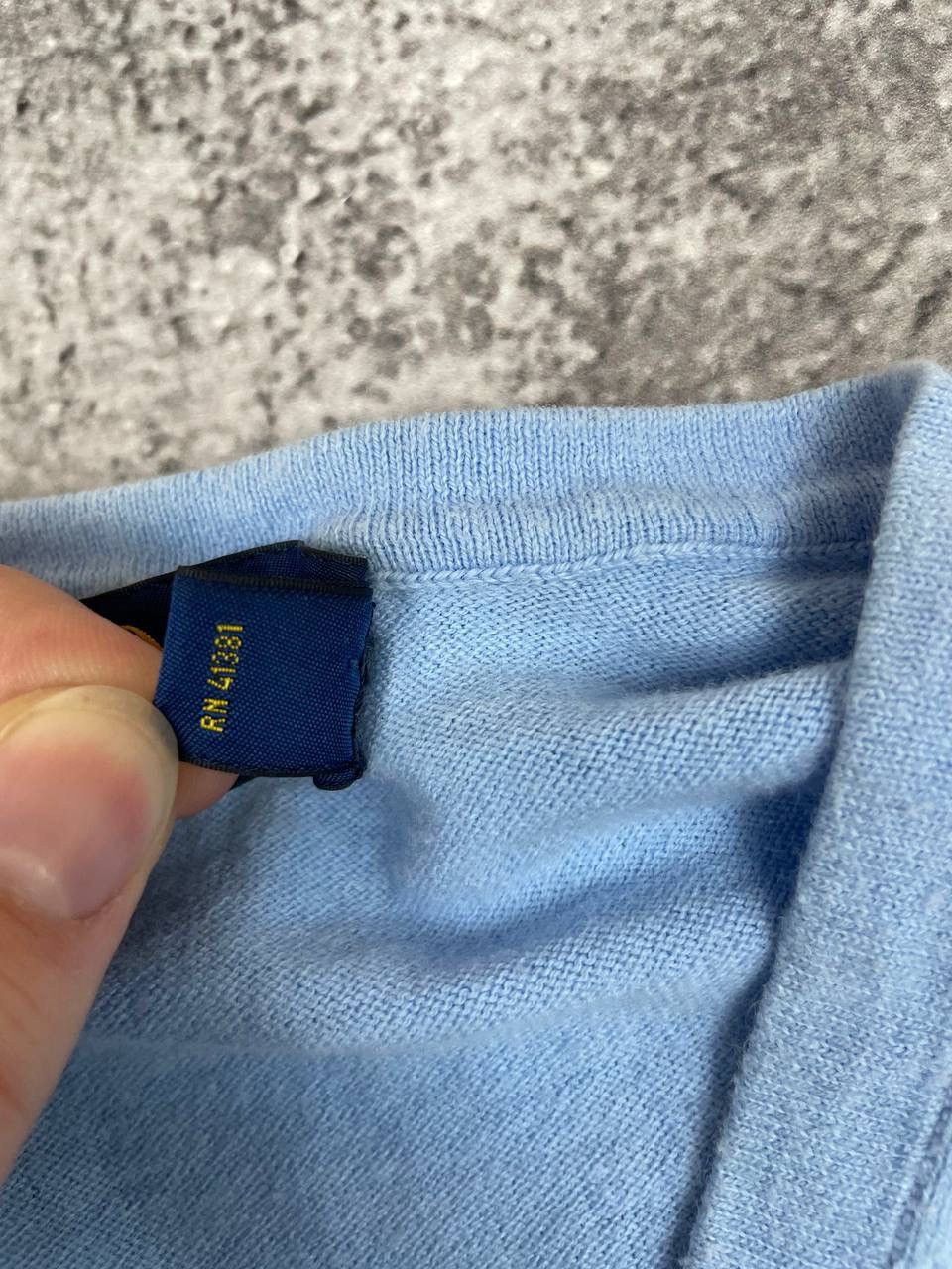 Polo Ralph Lauren Polo Ralph Lauren Men Knit Sweater V-Neck Light Blue Size S Size US S / EU 44-46 / 1 - 4 Thumbnail
