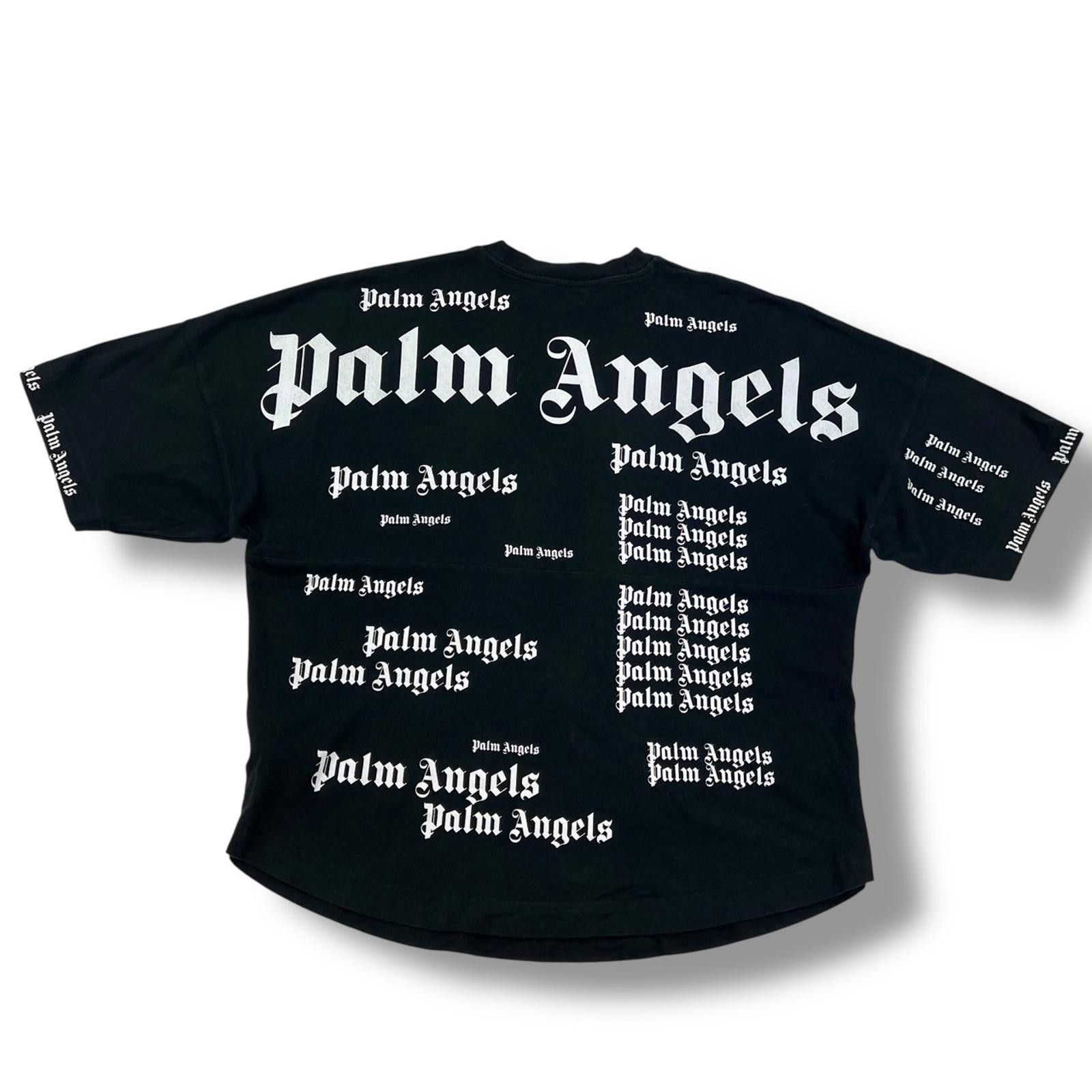 Palm Angels Palm Angels Multi Logo Black T-Shirt Size US M / EU 48-50 / 2 - 3 Thumbnail