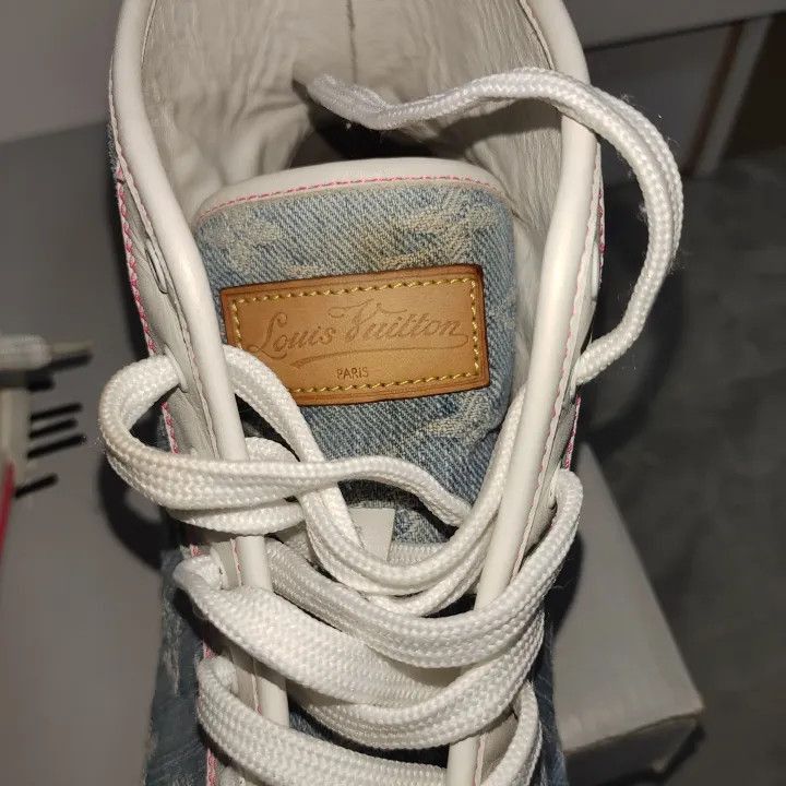 Louis Vuitton Louis Vuitton High-Top Denim Sneakers -2508 Size US 6.5 / EU 39-40 - 6 Thumbnail