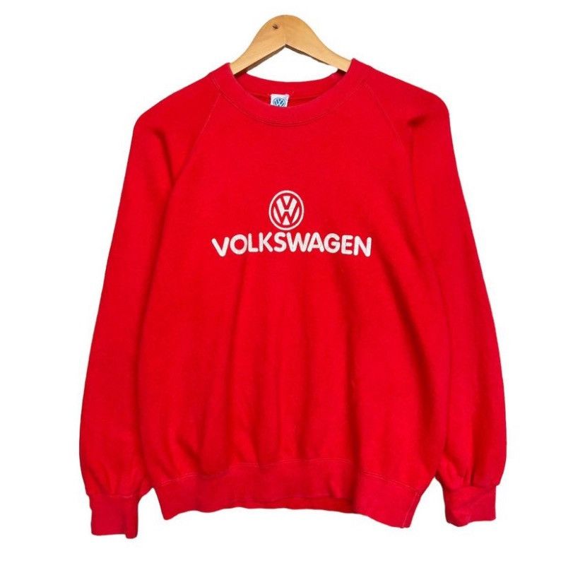 Vintage 80s Volkswagen Sweatshirt Volkwagen Spellout Small