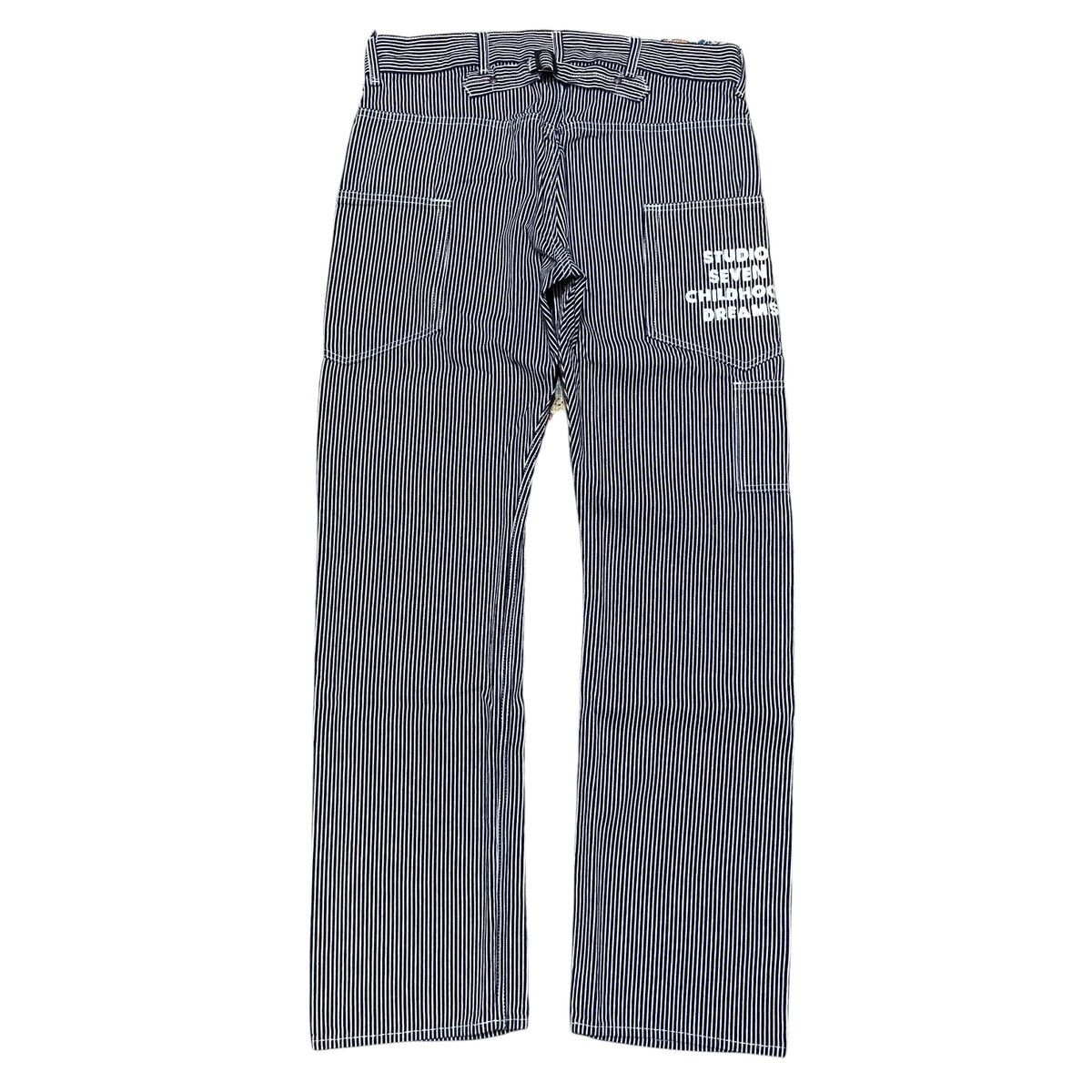 Japanese Brand GU x Studio Seven Hickory Back Buckle Workpants Size US 36 / EU 52 - 1 Thumbnail