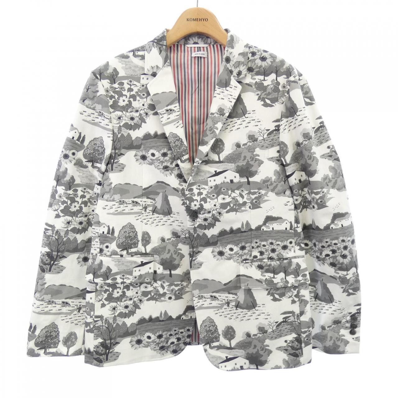 Thom Browne Thom Browne Thom Browne Jacket Textile Outerwear MJU426A-F0228 DUTY FREE for USA Size ONE SIZE - 1 Thumbnail