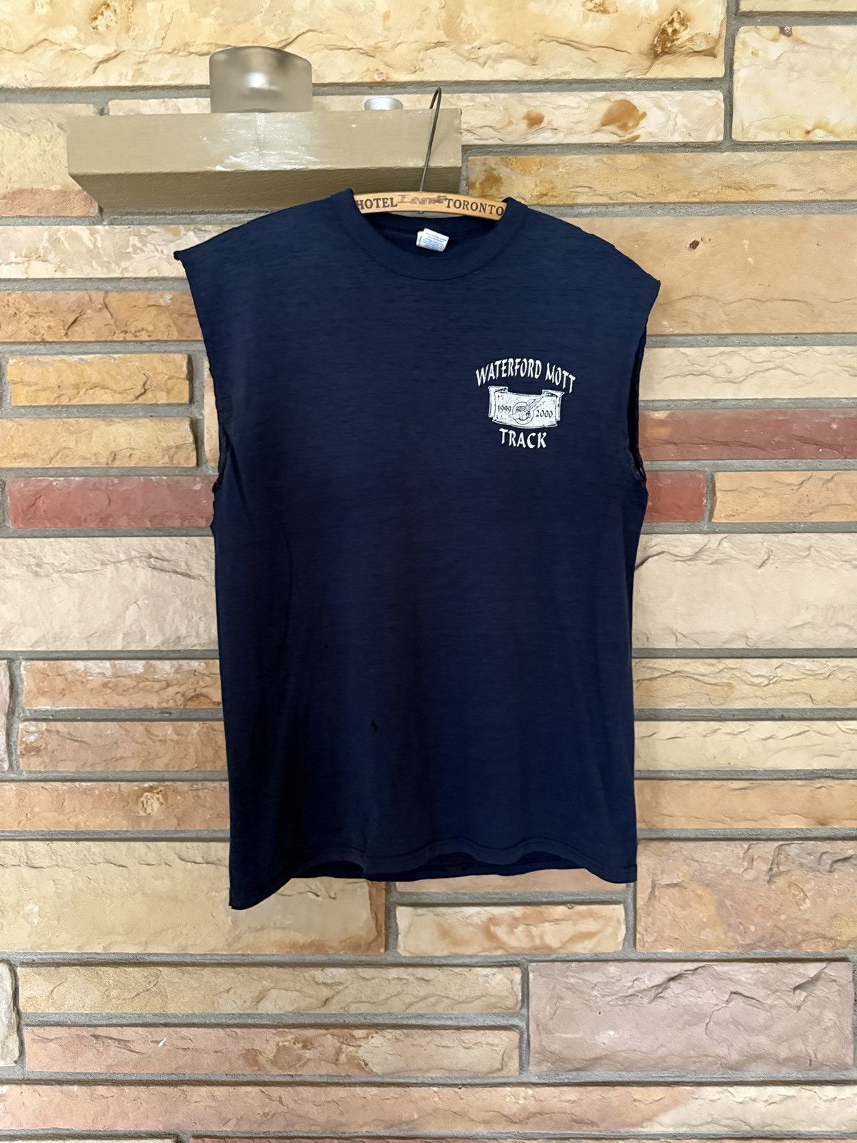 Russell Athletic Vintage 90s Faded Cutoff Skull High School Graphic Tee Size US M / EU 48-50 / 2 - 2 Thumbnail