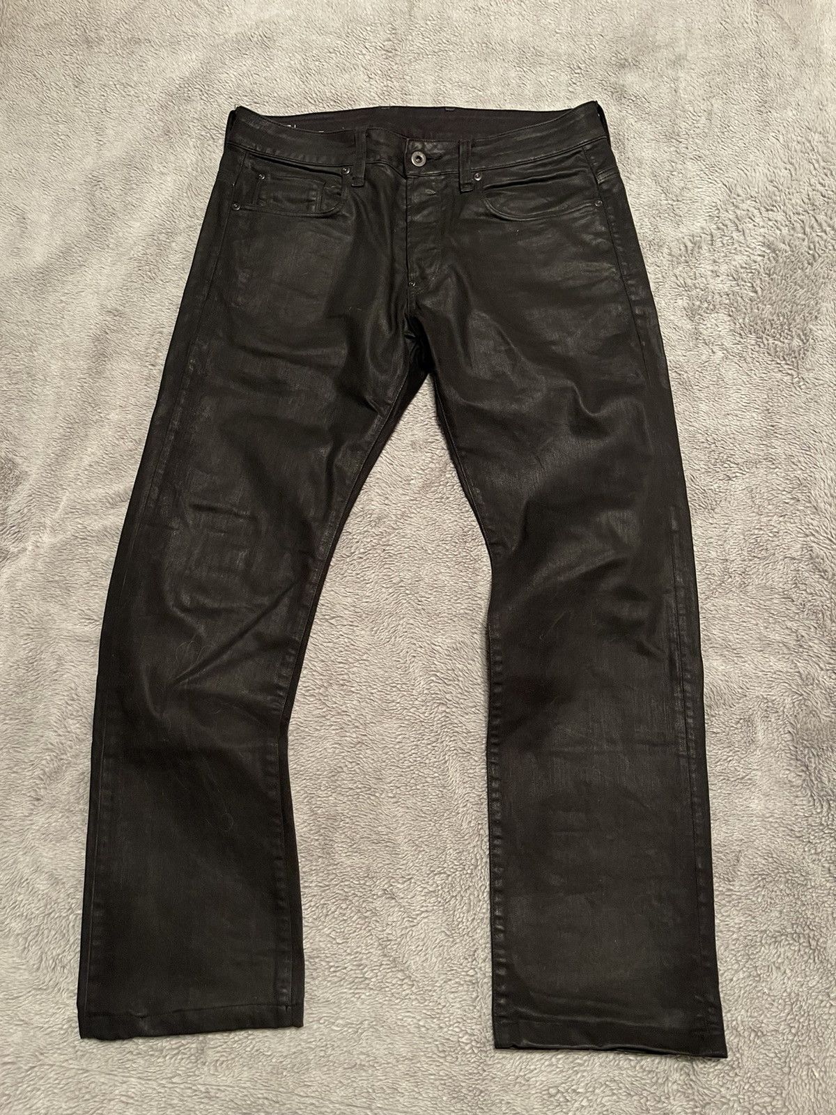G-Star G-Star Raw Waxed Black 3-D Denim Size US 31 - 1 Thumbnail
