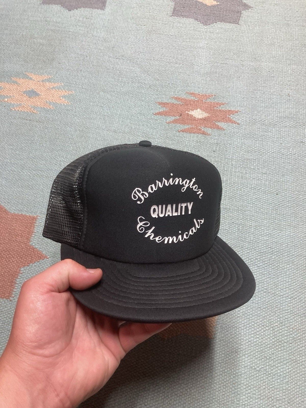 Vintage Vintage trucker hat Barrington chemicals Michigan SnapBack Size ONE SIZE - 1 Thumbnail