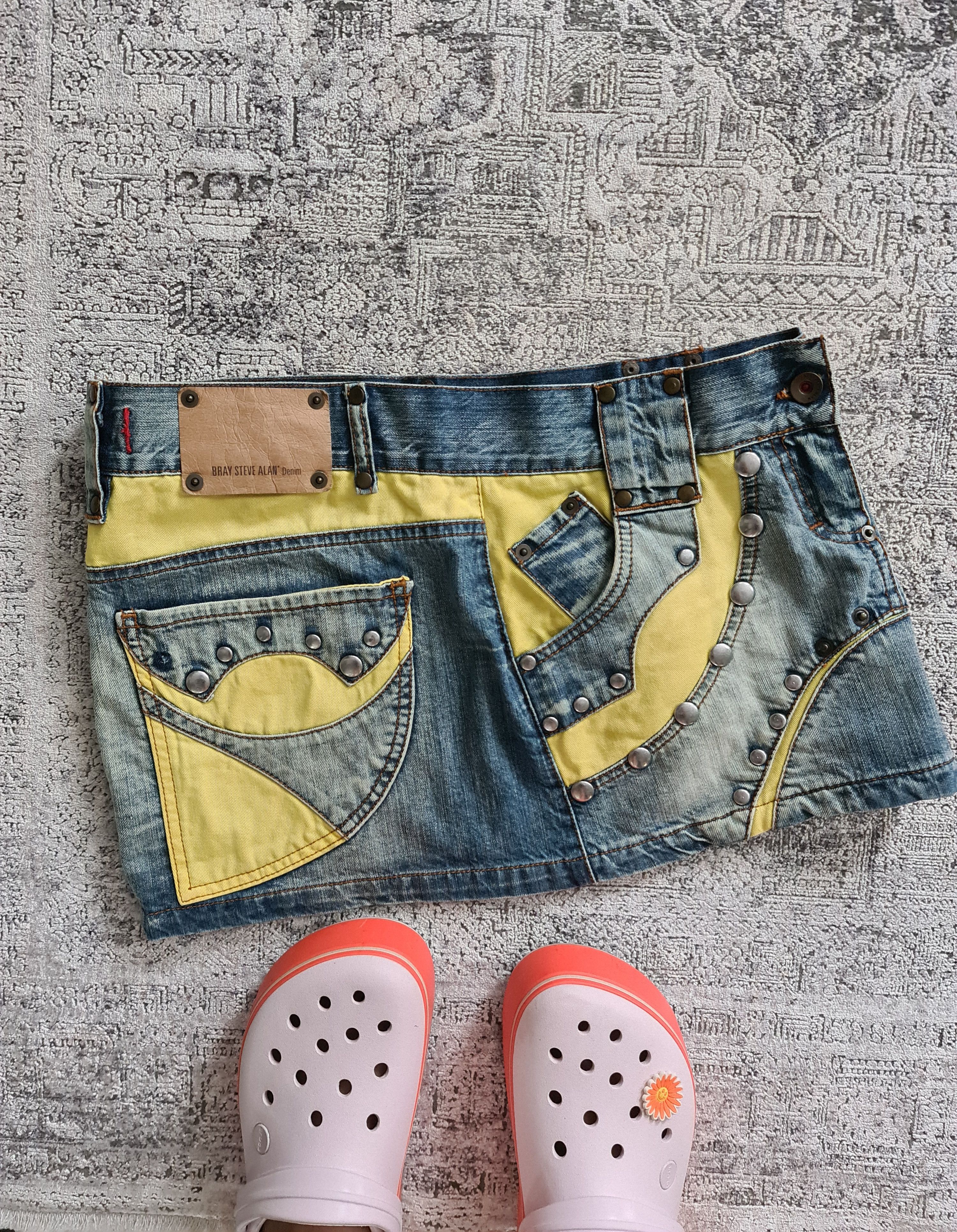 Steven Alan BRAY STEVE ALAN denim mini skirt Size 29" - 2 Thumbnail