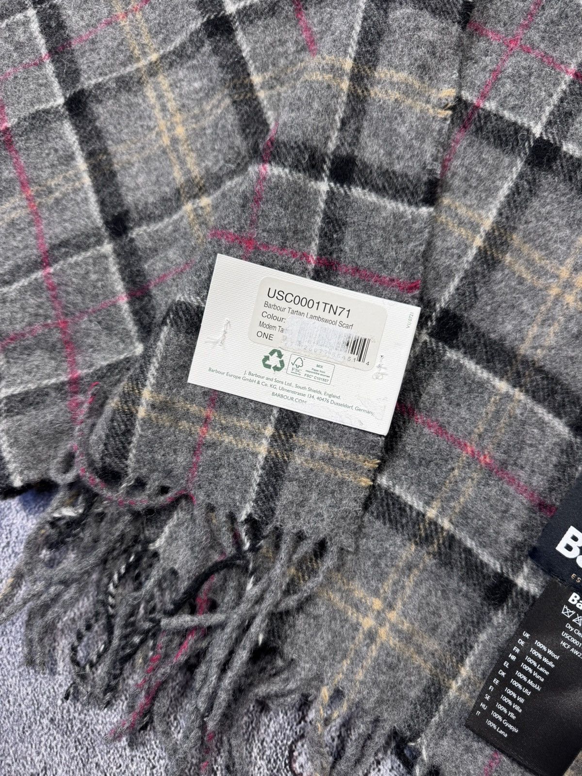 Barbour Barbour Tartan Lambswool Scarf — New with Tags Size ONE SIZE - 5 Thumbnail