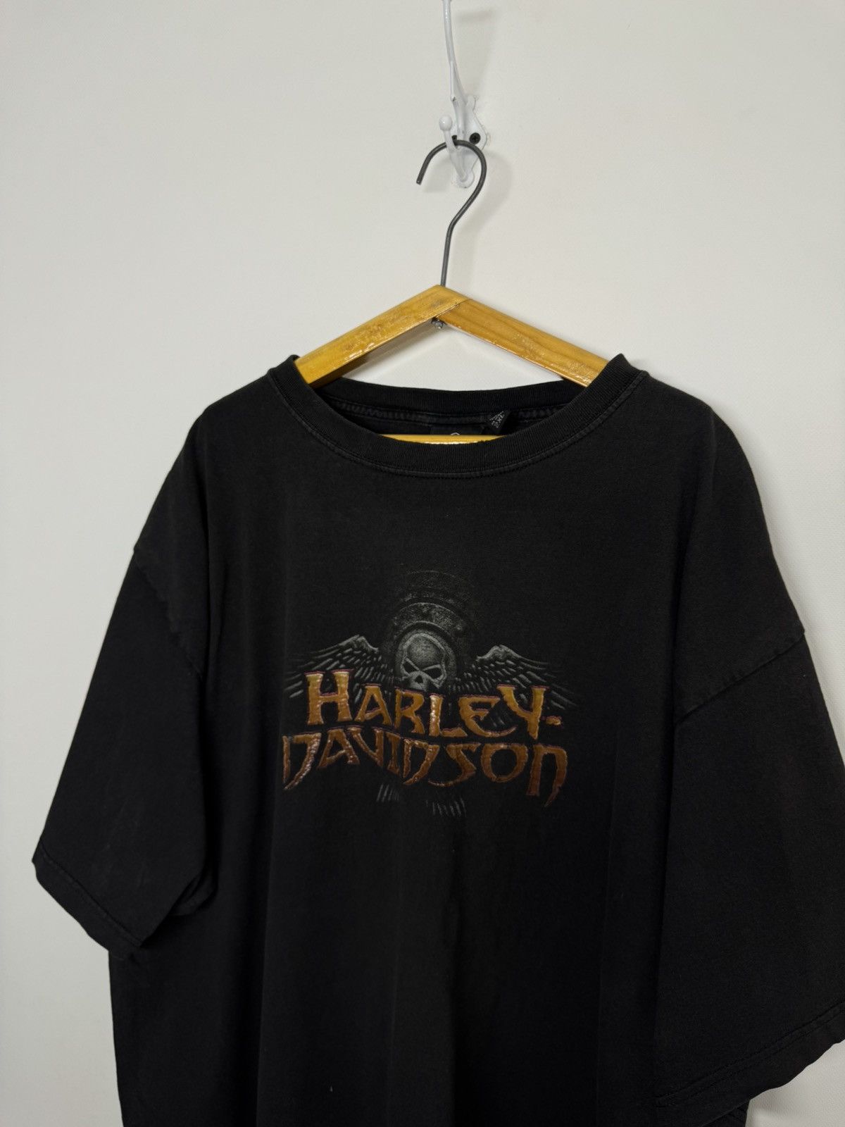 Harley Davidson Vintage Y2K Harley Davidson Skull & Wings Tee Size US XXL / EU 58 / 5 - 3 Thumbnail