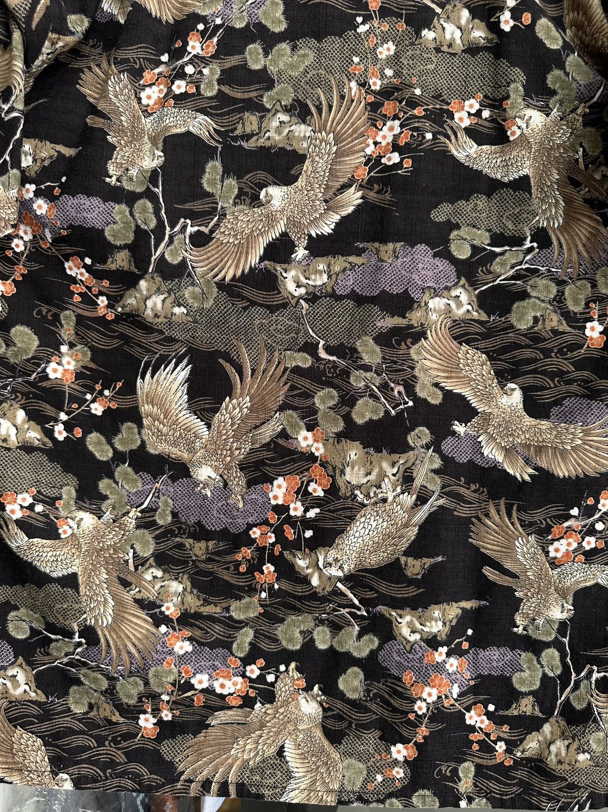 Dogtown × Vintage Vintage Dogtown Black Dragon Japanese Aloha Shirt Size US L / EU 52-54 / 3 - 17 Thumbnail