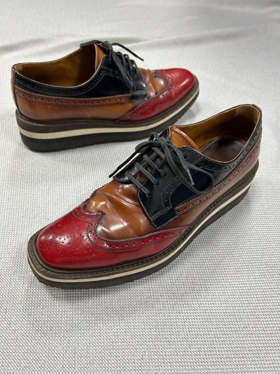 Prada Prada Platform Derby Shoes Size US 7 / EU 40 - 9 Thumbnail