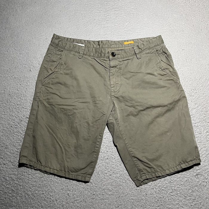 Hugo Boss Hugo Boss Orange Chino Shorts Mens 34R Green Cotton 10