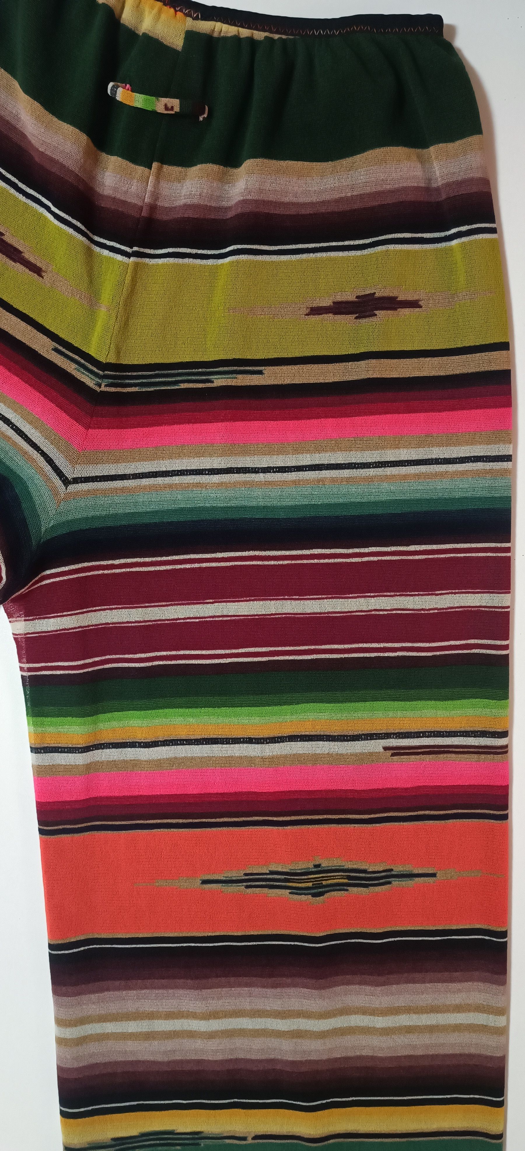 Jean Paul Gaultier SS2005 - Multicolor stripes double layer - mesh nylon Pants Size 25" / US 0 / IT 36 - 15 Thumbnail