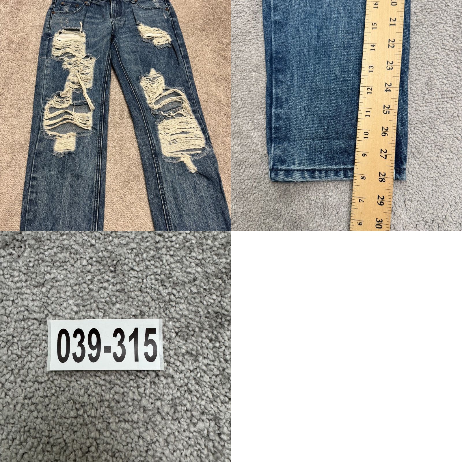 Vintage One Teaspoon Jeans Boyfriend Distressed Denim Womens 26 Blue 5-Pocket Regular 100% Cotton City Outdoor Streetwear Vintage No Environment? Size 26" / US 2 / IT 38 - 10 Thumbnail