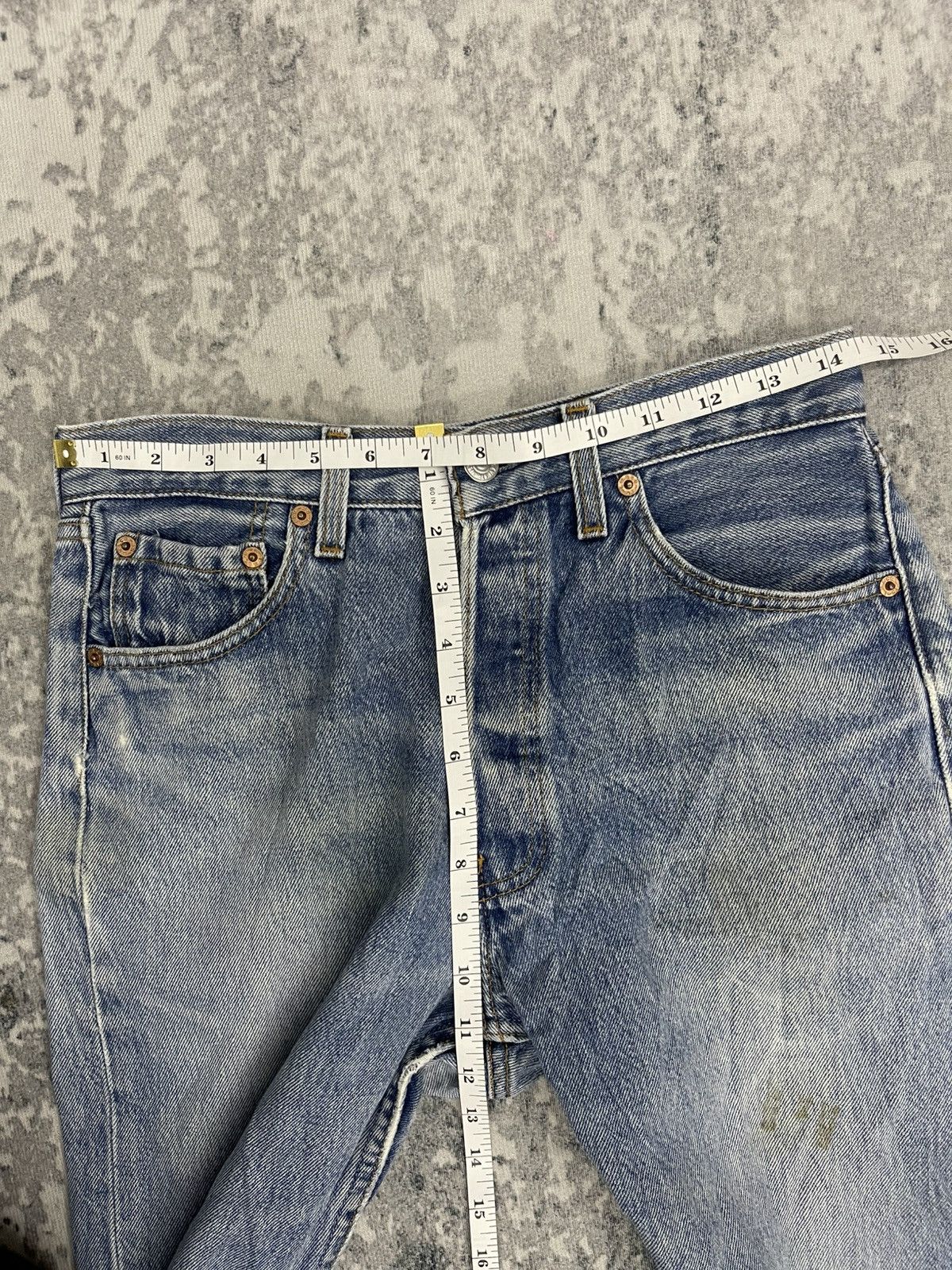 Levi's Vintage 90s Levis 501 Faded Blue For Women Size 29" - 14 Thumbnail