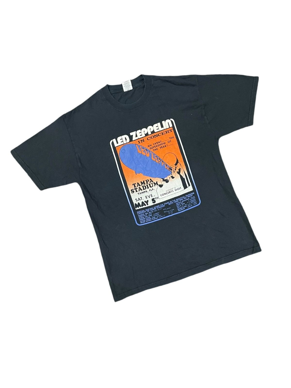Band Tees × Led Zeppelin Led Zeppelin Tampa Stadium Tour Concert Tee Size US L / EU 52-54 / 3 - 5 Thumbnail