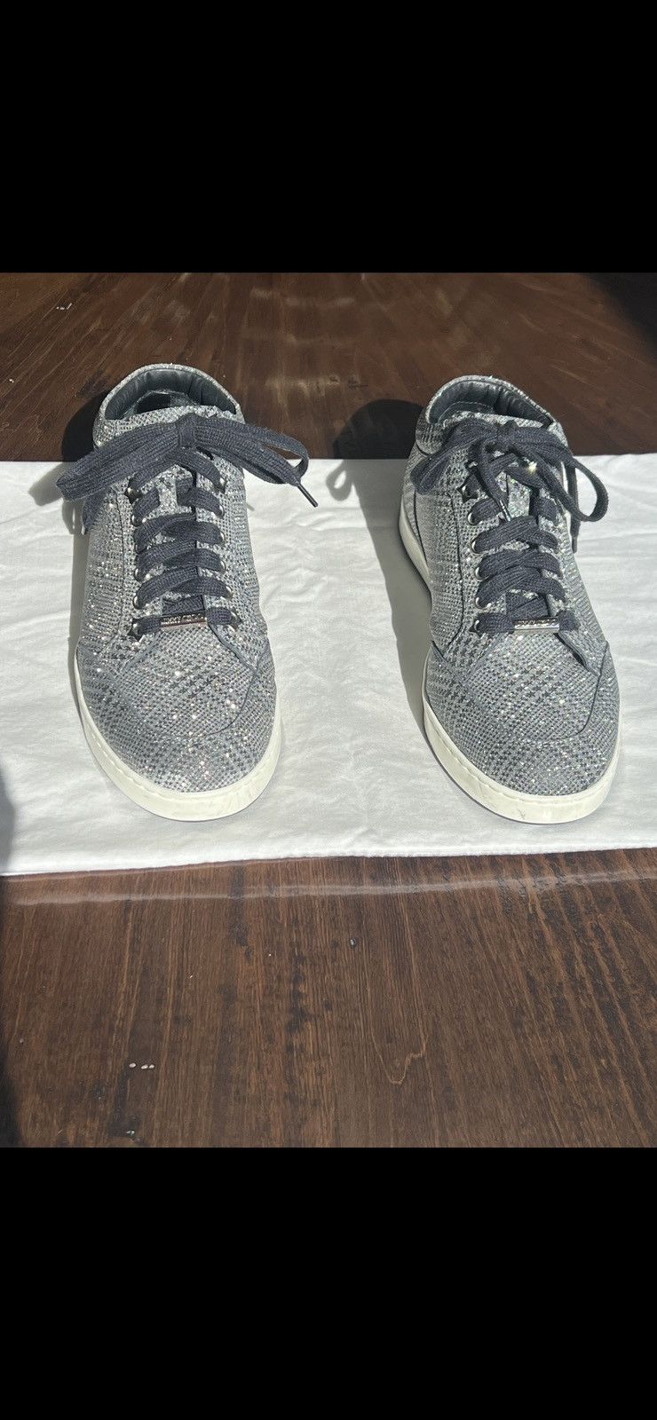 Jimmy Choo Jimmy Choo Glitter Sneakers Woman’s Size 37 1/2 Size US 7.5 / IT 37.5 - 2 Thumbnail