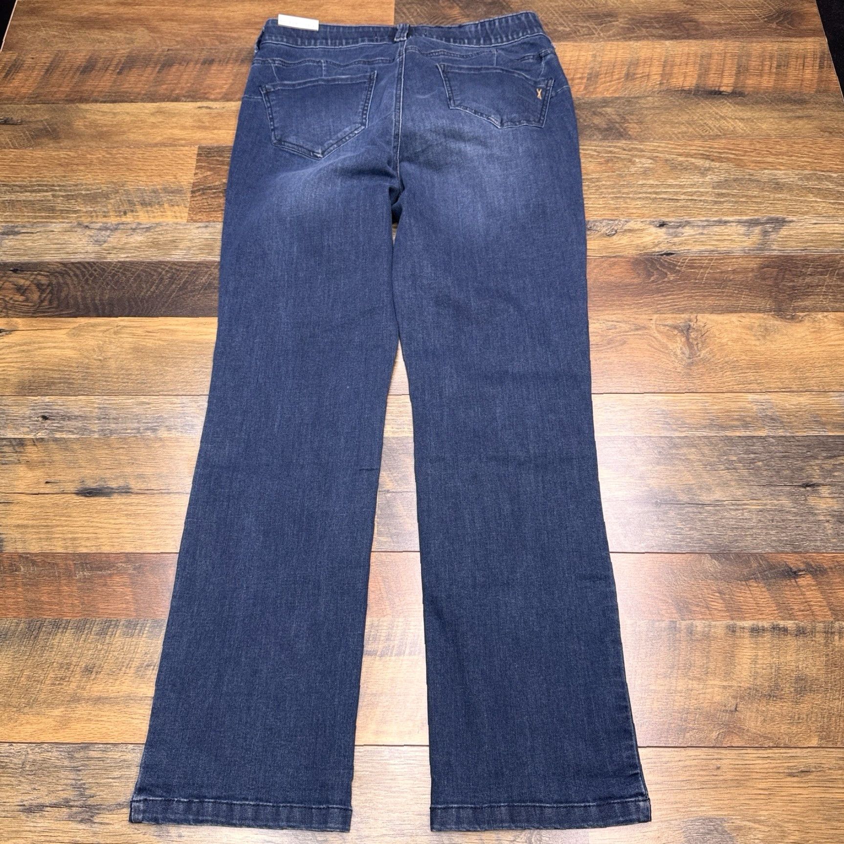 Vintage Vintage America Jeans Womens 12 Straight Jeans City Blue 5-Pocket Regular Rise Mid Denim Cotton Blend Stretch Inseam 29 in Zip Button 31 Waist NWT Size 34" / US 12 / IT 48 - 2 Thumbnail