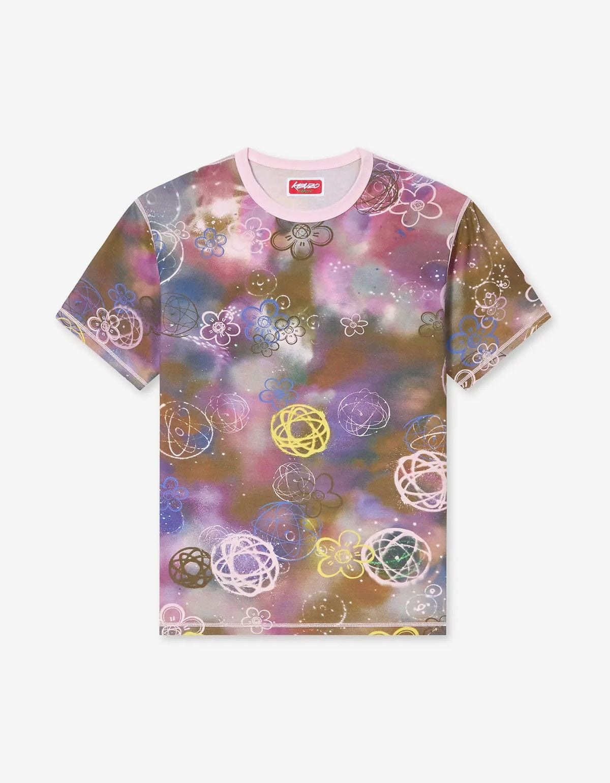Kenzo Kenzo x Futura 2000 Pink Reversible T-Shirt Size US XL / EU 56 / 4 - 3 Thumbnail