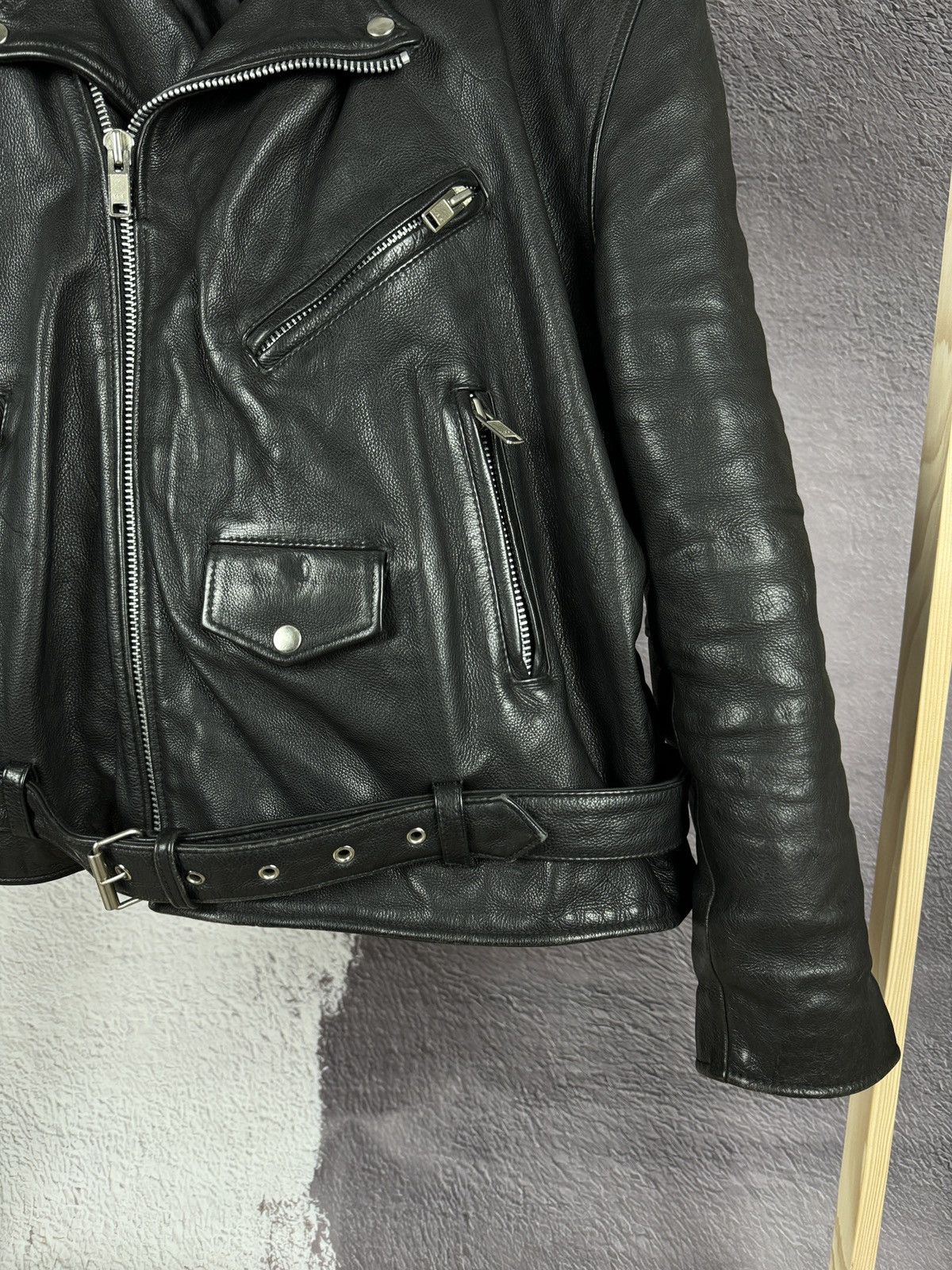 Vintage Mavip Leder Vintage Motorcycle Heavy Leather Black jacket Size US XXL / EU 58 / 5 - 6 Thumbnail