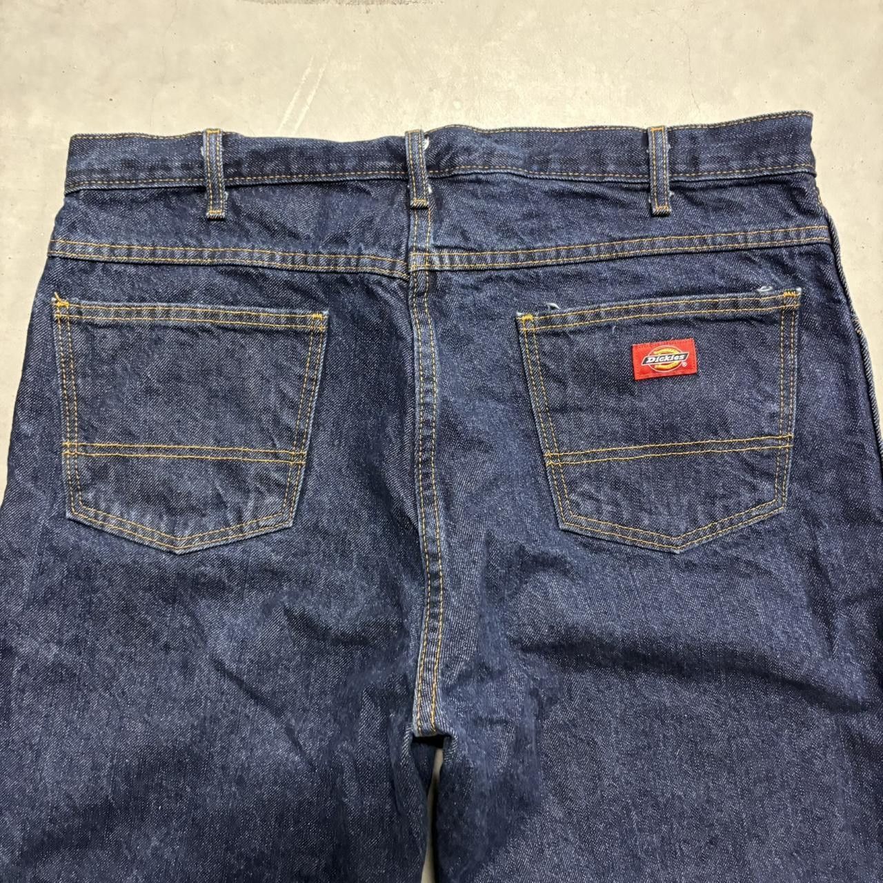 Dickies Crazy Vintage Y2K/2000s Baggy Dickies Dark Blue Wash Workwear Style Streetwear Denim Jeans! Size US 38 / EU 54 - 7 Thumbnail