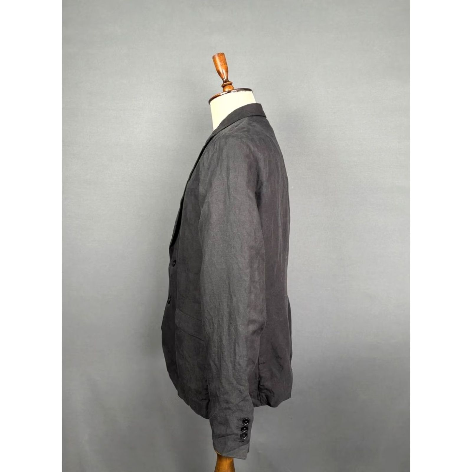 Allsaints Allsaints Blazer Shirt Black Lyocell Button Formal Jacket, Mens, Size 44, Regular, Coat, Solid, All Seasons, Breathable, Pockets, Classic Modern Size US XXL / EU 58 / 5 - 7 Thumbnail