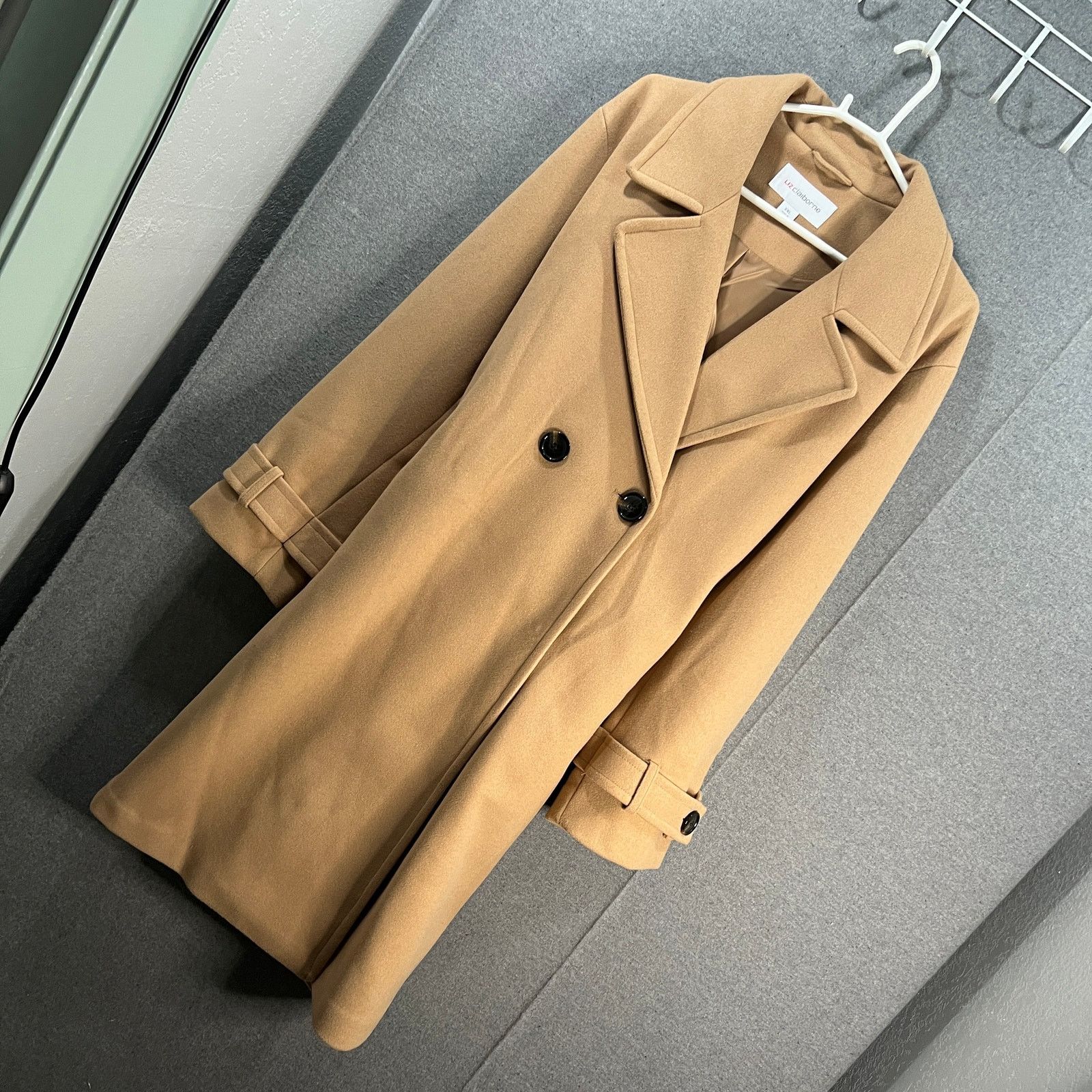 Other Liz Claiborne Belted Midweight Womens Plus Peacoat French Size XXL / US 16-18 / IT 52-54 - 4 Thumbnail