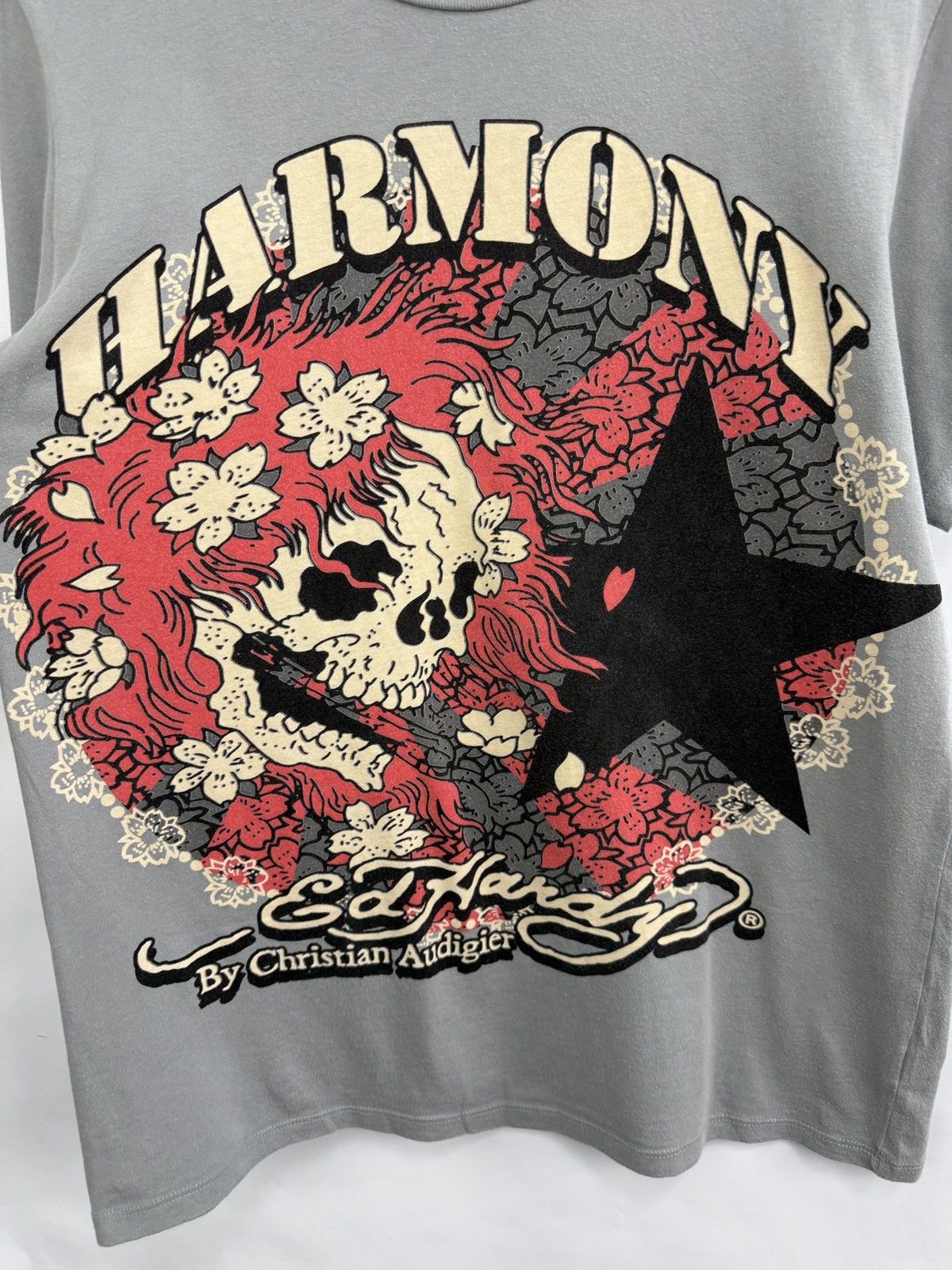 Ed Hardy 🇺🇸💀 Vintage ED Hardy Christian Audigier Harmony T-Shirt Retro Size US L / EU 52-54 / 3 - 4 Thumbnail