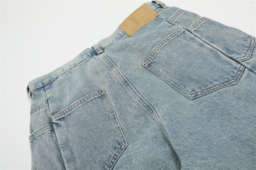 Japanese Brand × Vintage Men's loose pocket ripped casual scimitar jeans Size US 32 / EU 48 - 6 Thumbnail
