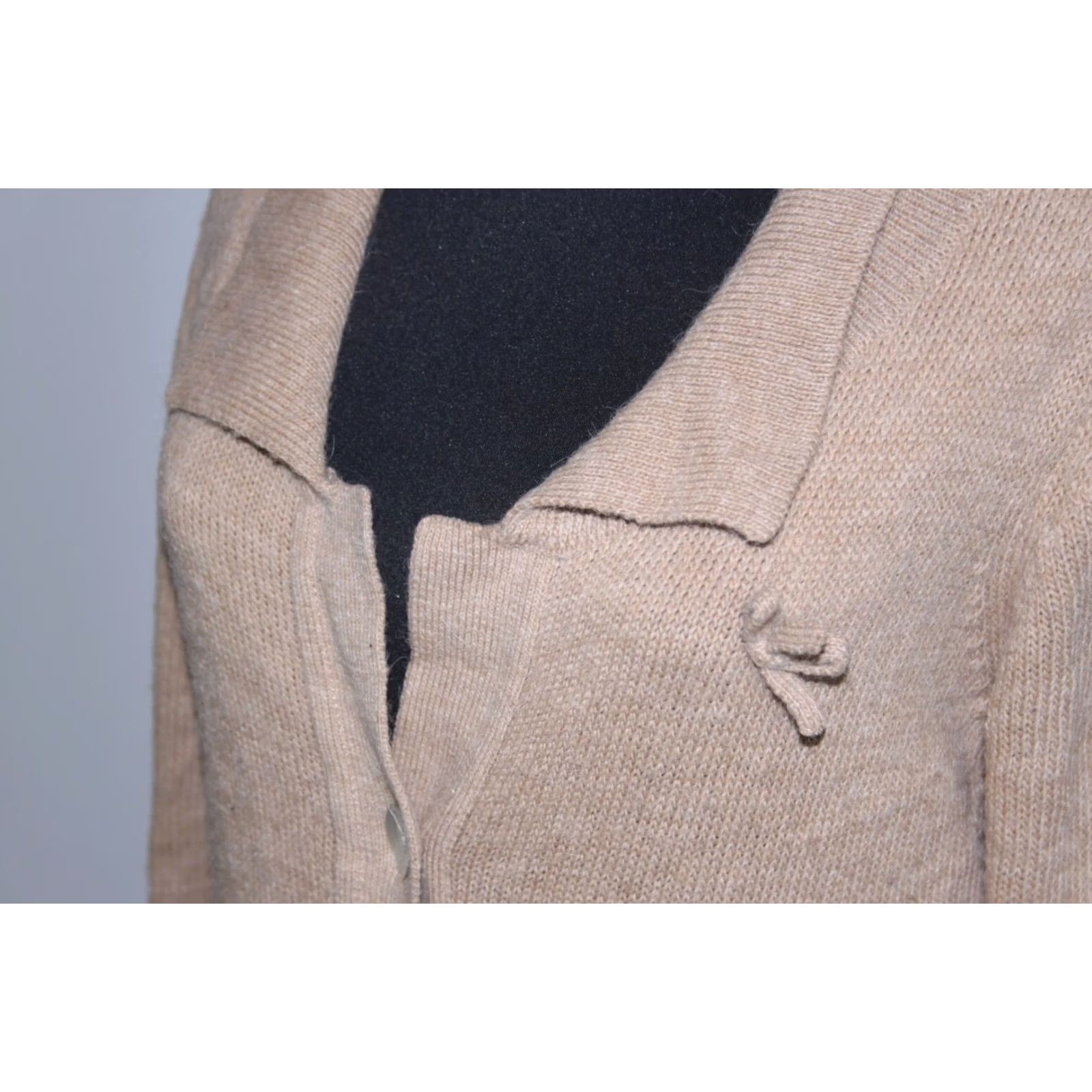 Vintage Odd Molly Cardigan Womens Brown Wool Alpaca Size 3 Long Brown Cardigan Womens Size XS / US 0-2 / IT 36-38 - 3 Thumbnail