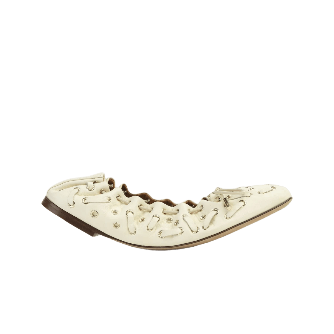 Chloe o1loc1c0625 Oracia Ballerina Flats in Eggshell Size US 11 / IT 41 - 1 Preview