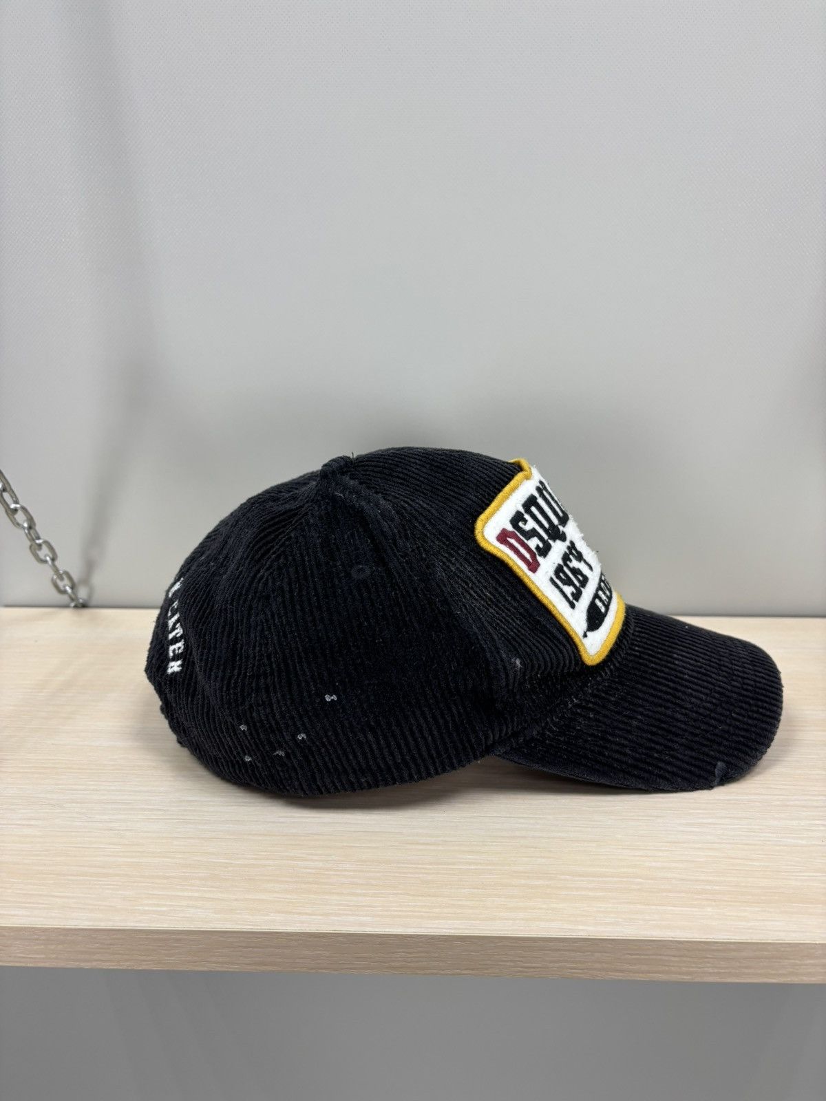 Dsquared2 Mens corduroy cap Dsquared2 Color Black Size ONE SIZE - 4 Thumbnail