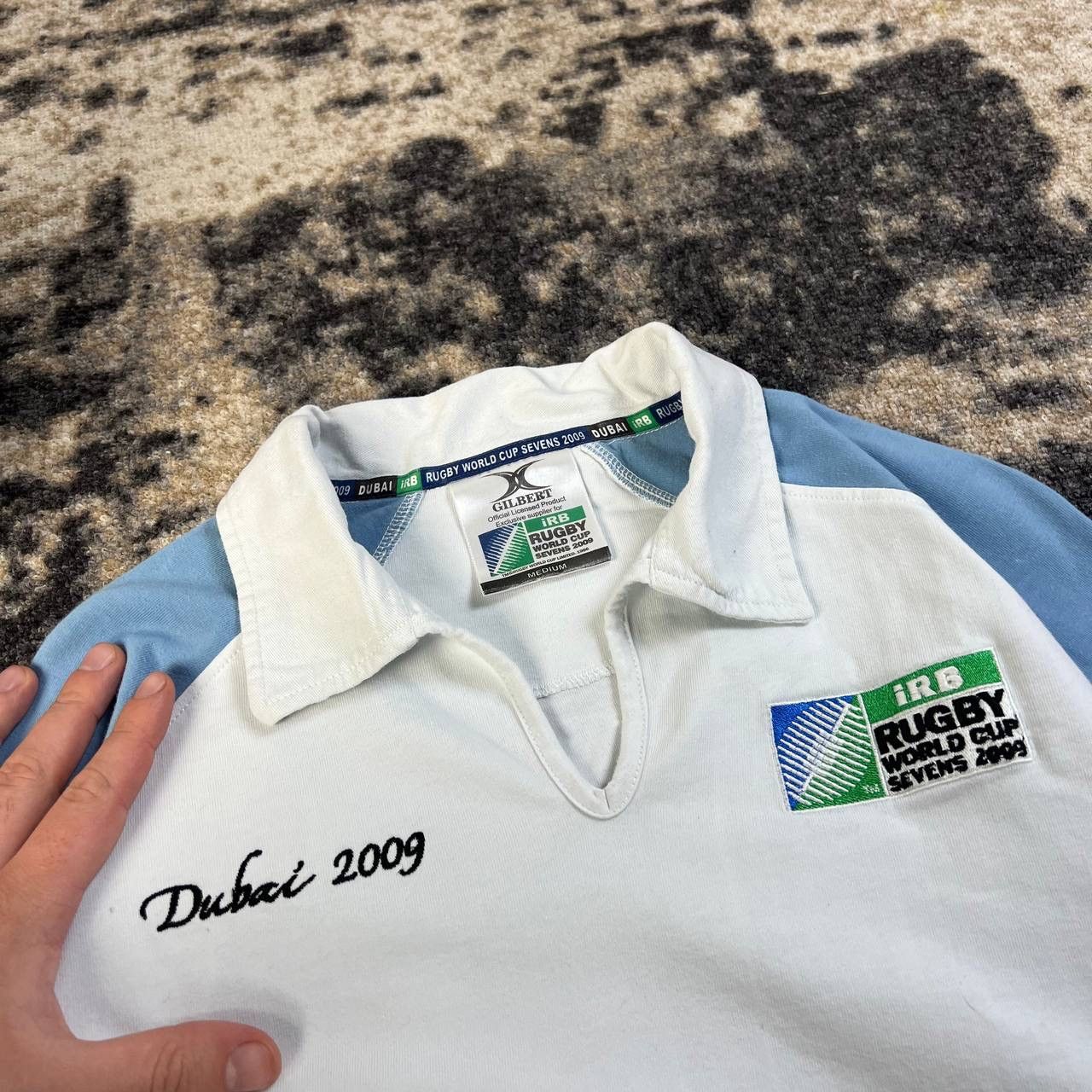 Vintage Dubai Rugby Vintage Y2K Polo T-Shirt Streetwear Style Size M / US 6-8 / IT 42-44 - 3 Thumbnail