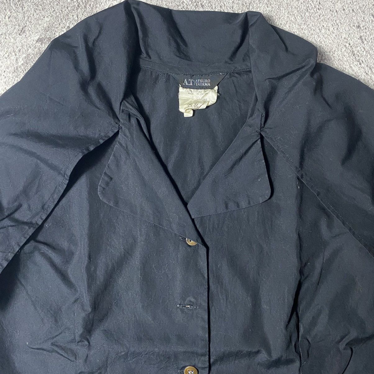 ATSURO TAYAMA × Japanese Brand Atsuro Tayama Black Blouse Size M / US 6-8 / IT 42-44 - 2 Thumbnail