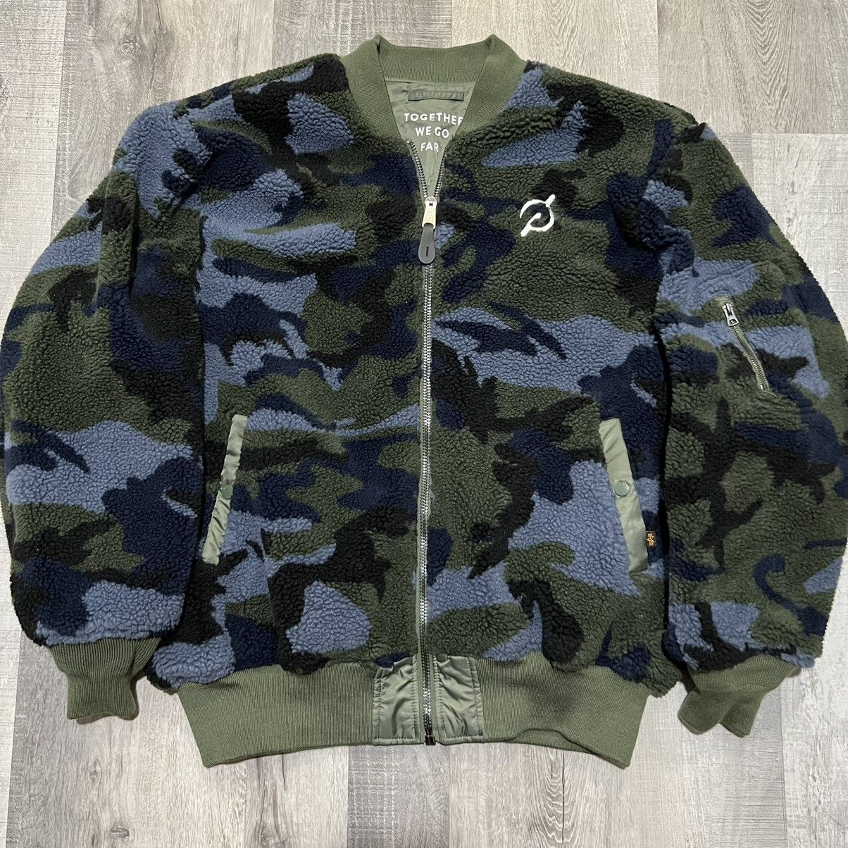 Woodland Camo Camouflage Bomberjacke Alpha Camouflage Alpha