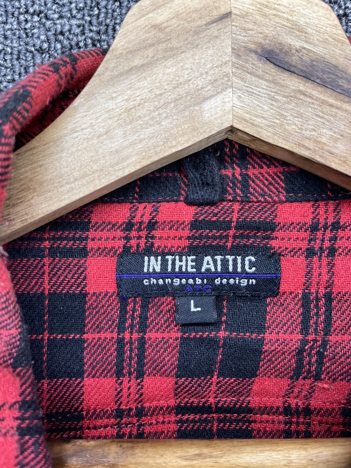 In The Attic Vintage In The Attic Shadow Plaid Rare Punk Jacket Size L / US 10 / IT 46 - 10 Thumbnail