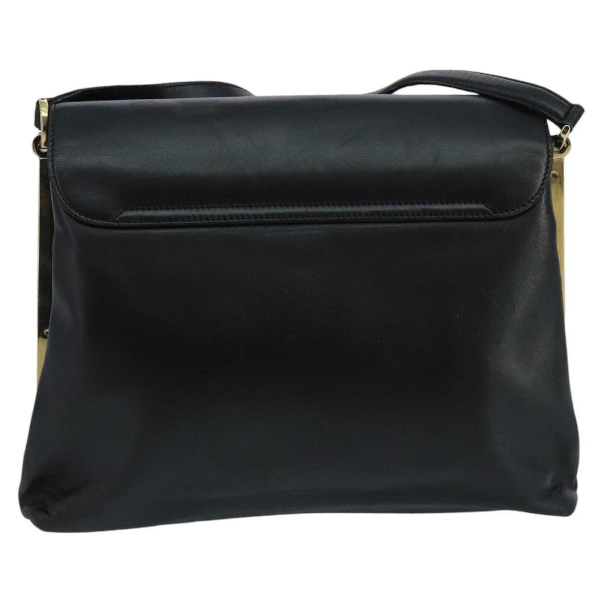 Salvatore Ferragamo Salvatore Ferragamo Shoulder Bag Leather Black Gold Size ONE SIZE - 3 Thumbnail