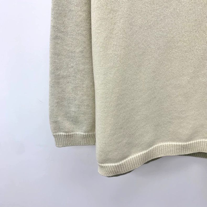 Loewe Loewe Muted beige logo embroidered collar long sleeve knit Size XS / US 0-2 / IT 36-38 - 4 Thumbnail