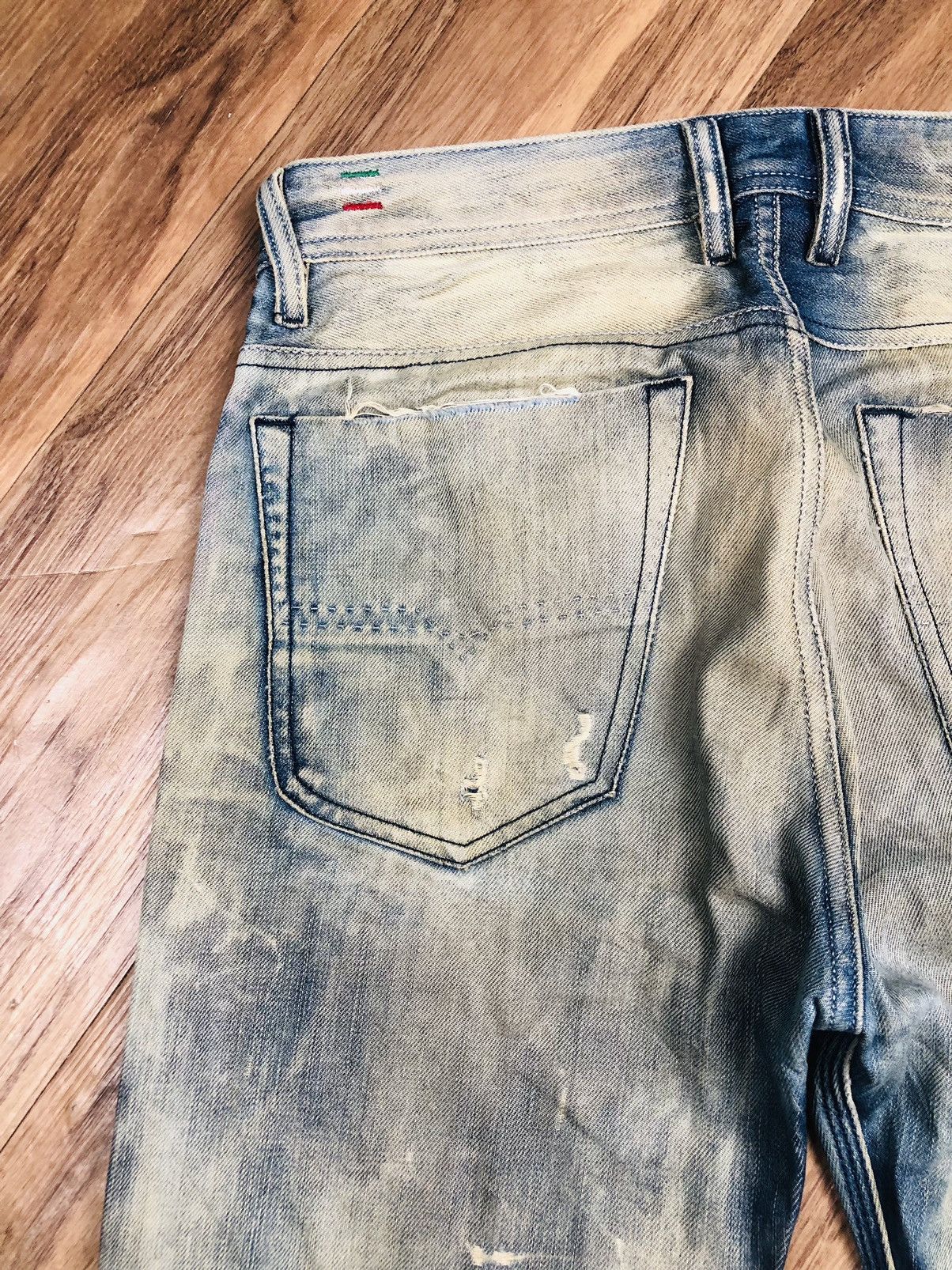 Diesel Diesal Industry Distress Jeans (36) Size US 28 / EU 44 - 20 Thumbnail