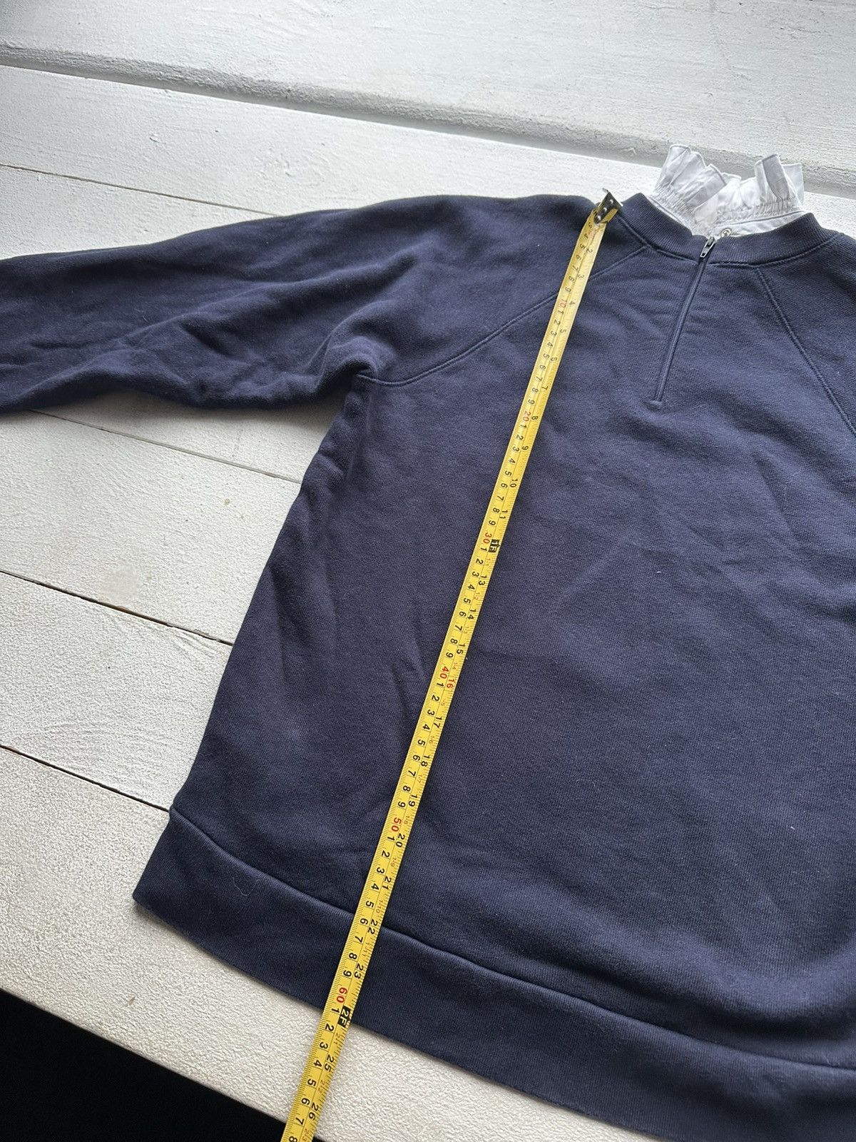 Designer × Sandro × Vintage 🚨Sandro Luxury BIG LOGO UNIVERSITY VINTAGE BLUE SWEATSHIRT Size XS / US 0-2 / IT 36-38 - 9 Thumbnail