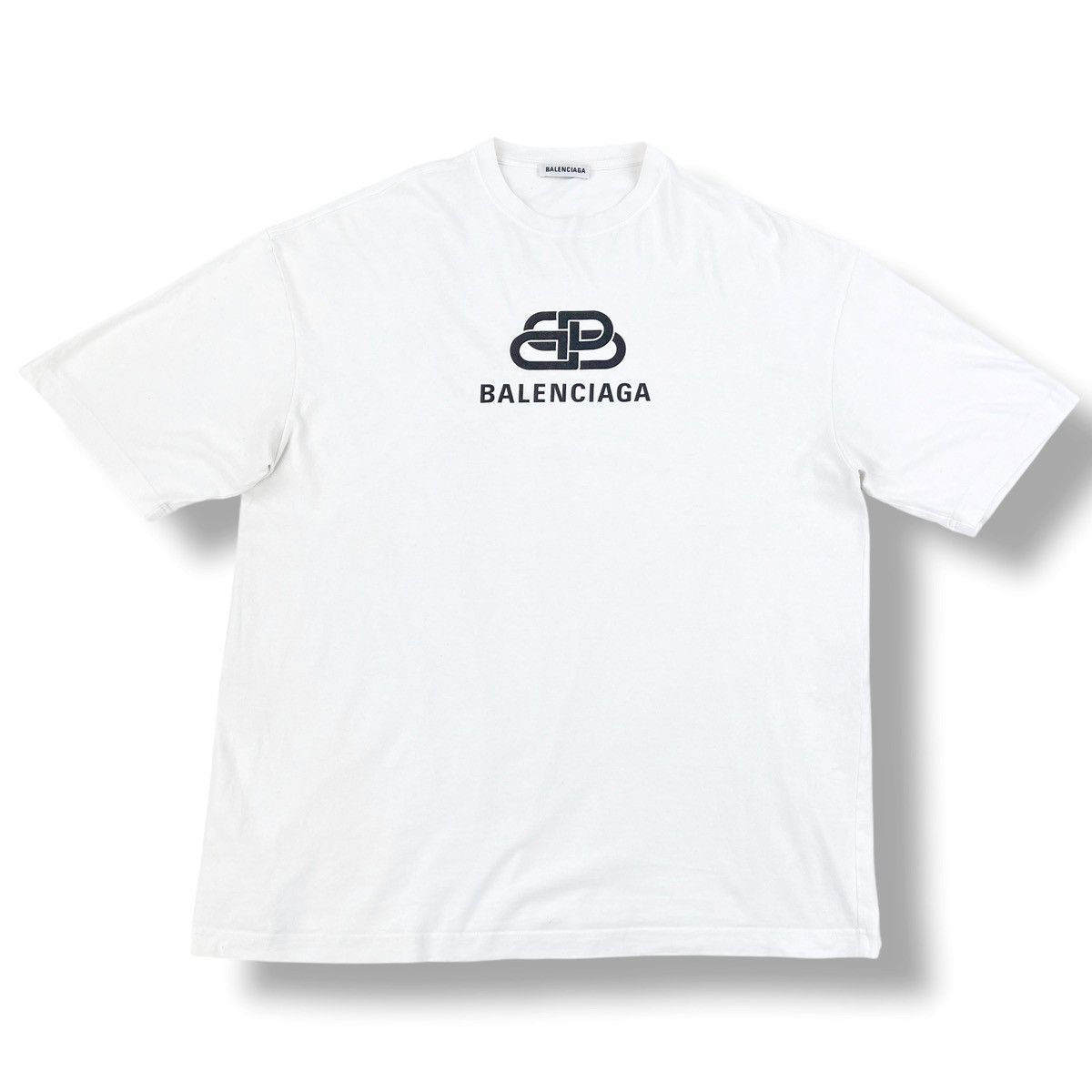 Balenciaga Balenciaga BB Logo White T Shirt Size US L / EU 52-54 / 3 - 2 Thumbnail