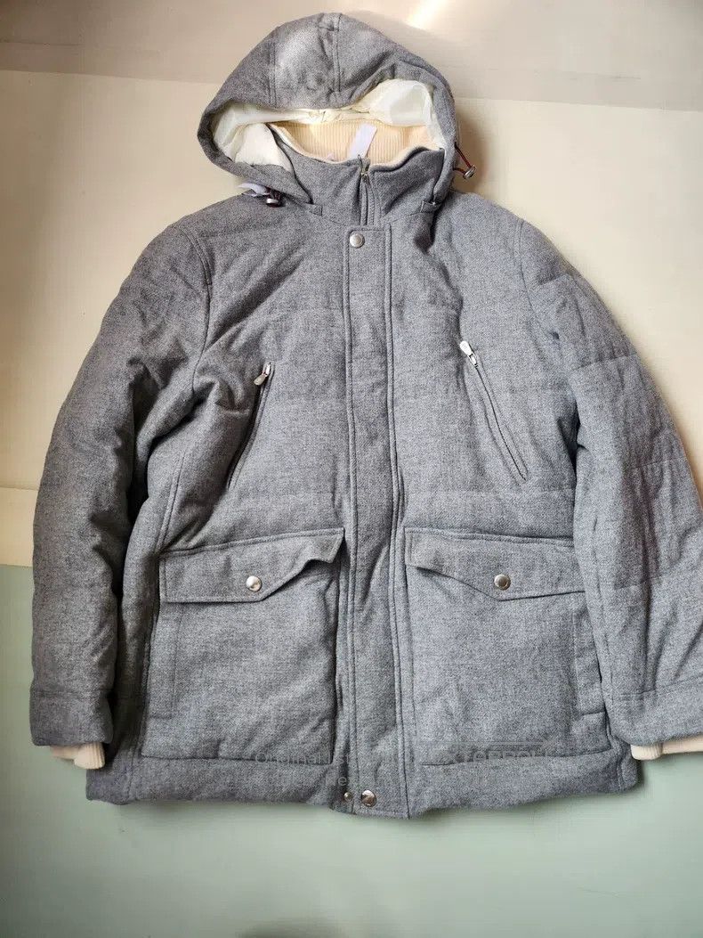 Brunello Cucinelli Brunello Cucinelli Men's Down Jacket, Grey Cashmere Fabric Size US M / EU 48-50 / 2 - 1 Thumbnail