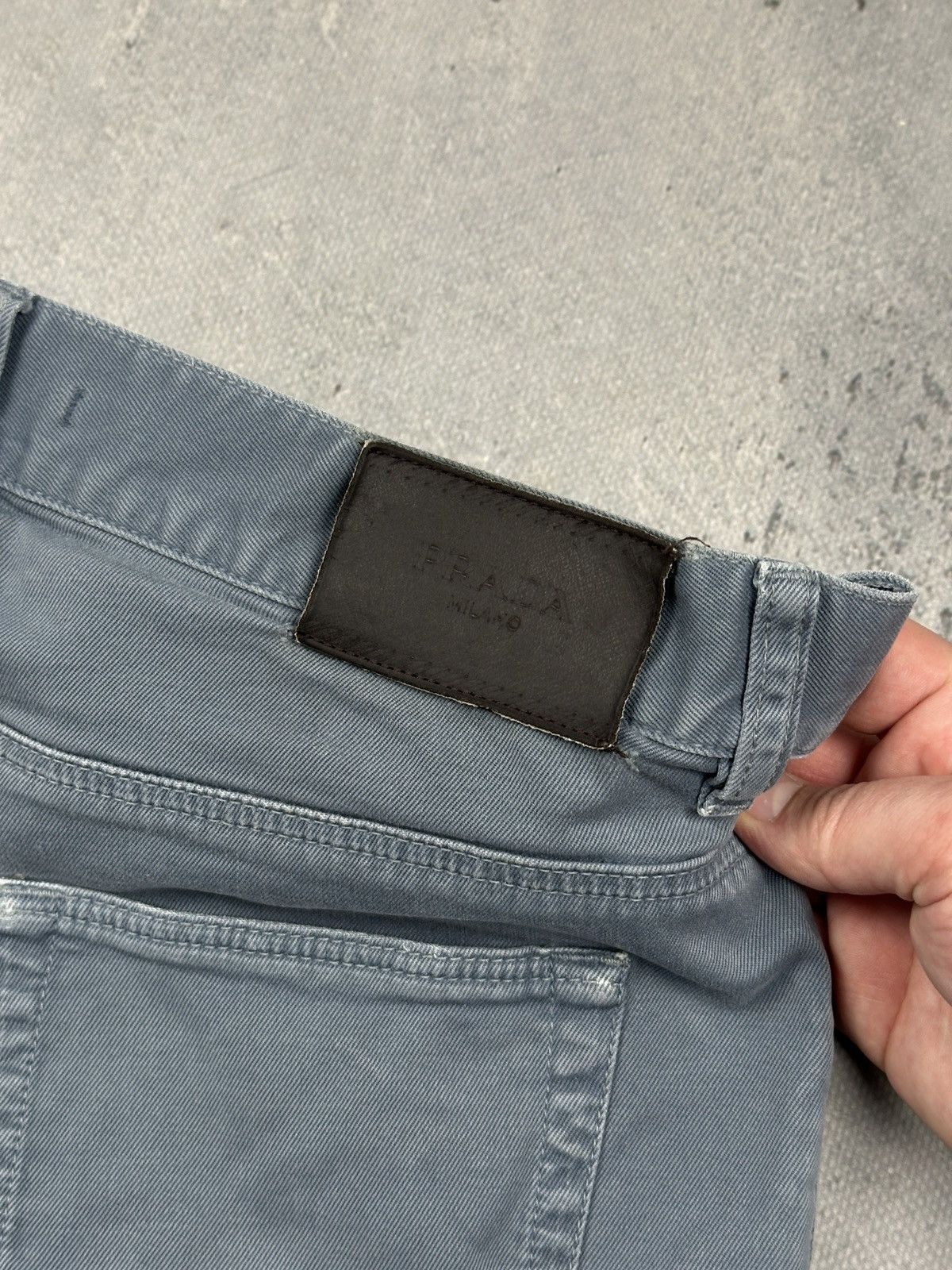 Prada Prada Milano Slim Fit Grey Denim Jeans Italy Lux y2k Pants Size US 32 / EU 48 - 4 Thumbnail