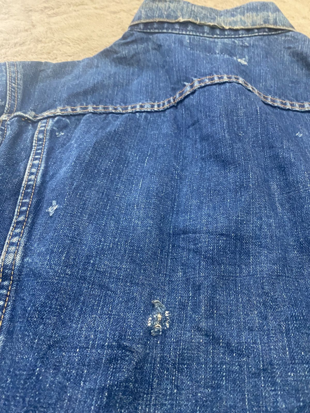Levi's vintage levis big e jackets distres Size US L / EU 52-54 / 3 - 13 Thumbnail