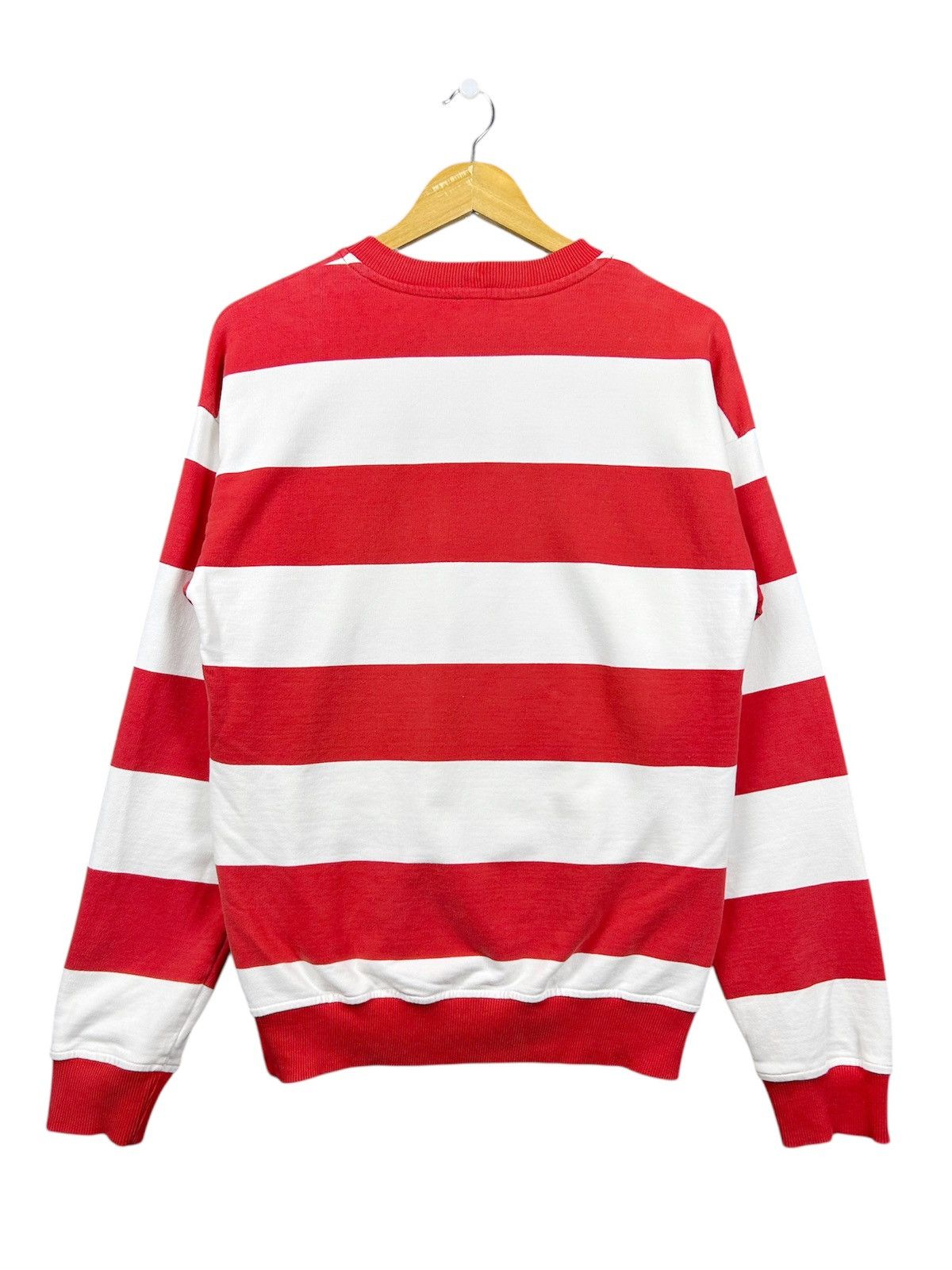 United Colors Of Benetton Benetton embroidery spellout stripes crewneck sweatshirts Size US S / EU 44-46 / 1 - 2 Thumbnail