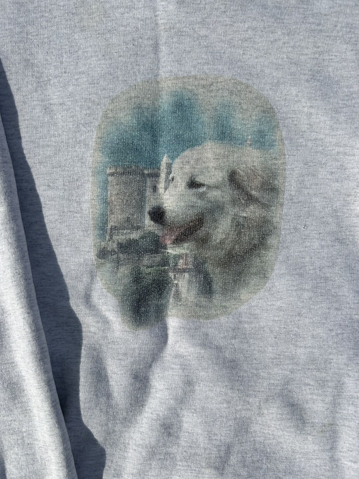 Vintage 90s Grey Dog Crewneck Size US L / EU 52-54 / 3 - 2 Thumbnail