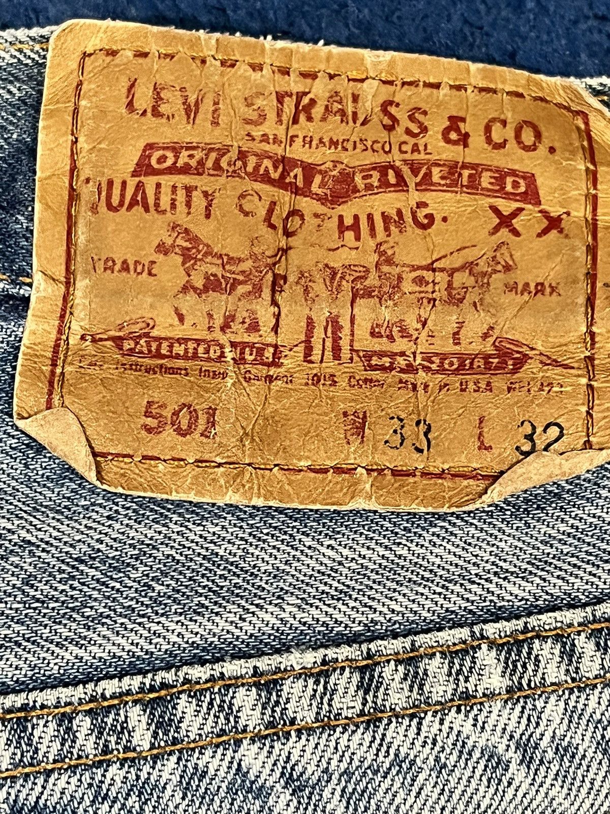 Levi's Vintage Levi’s 80’s 501 Distressed Denim Size US 32 / EU 48 - 12 Thumbnail