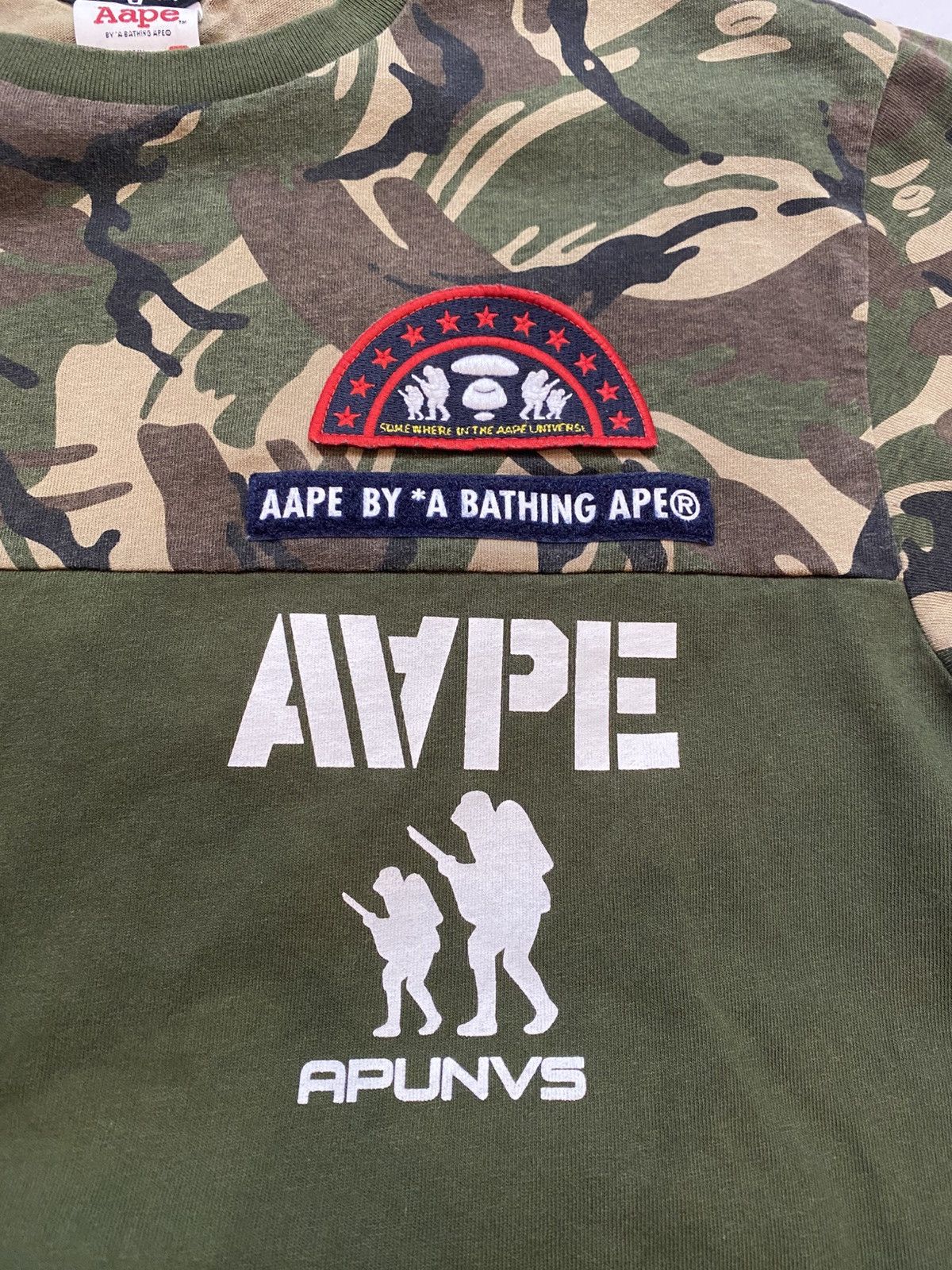 Aape Aape by A Bathing Ape Big logo y2k Camo T shirt Size US L / EU 52-54 / 3 - 15 Thumbnail